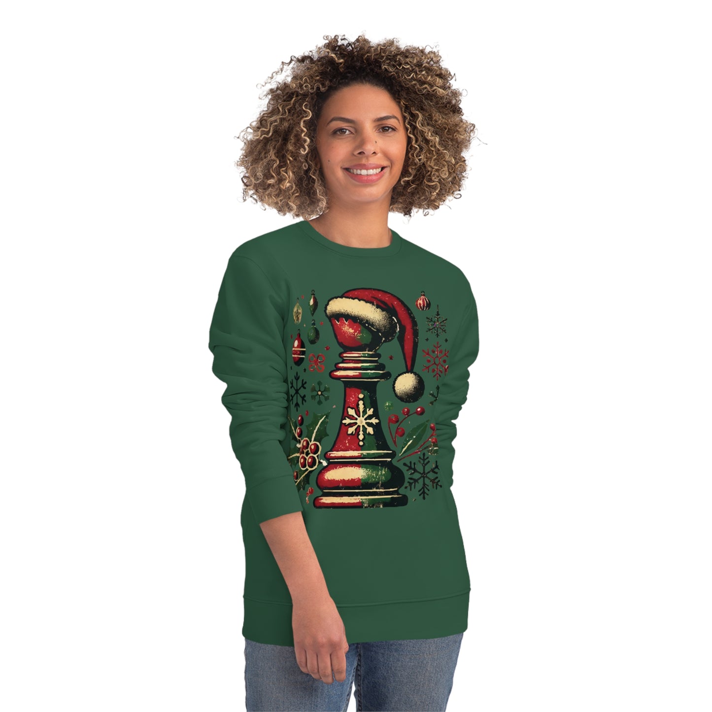 Sudadera Unisex Changer - Alfil Vintage Navideño, Elegancia y Comodidad   Sweatshirt