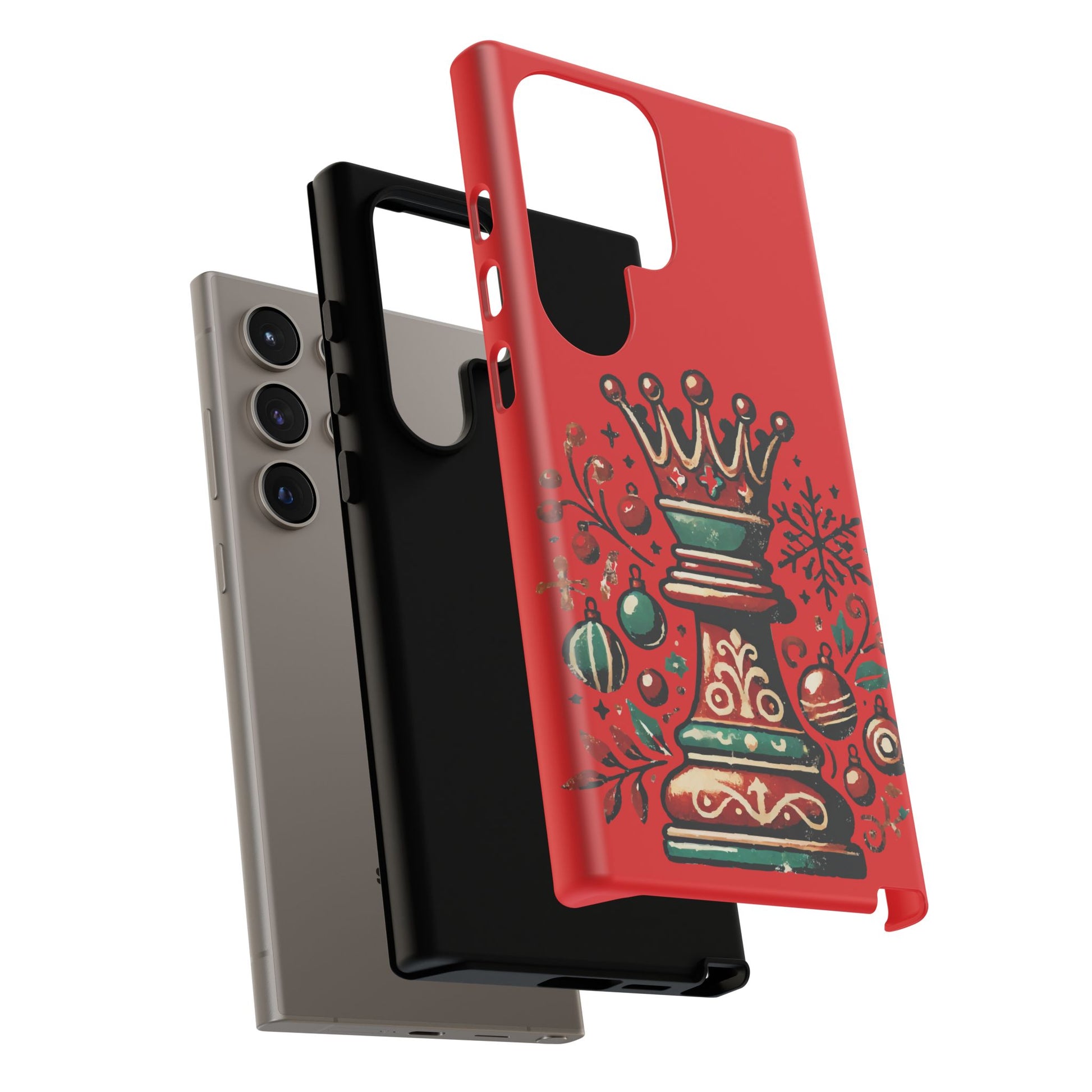 Funda Tough Case Reina Ajedrez Vintage Navideño – Protección y Estilo   Phone Case