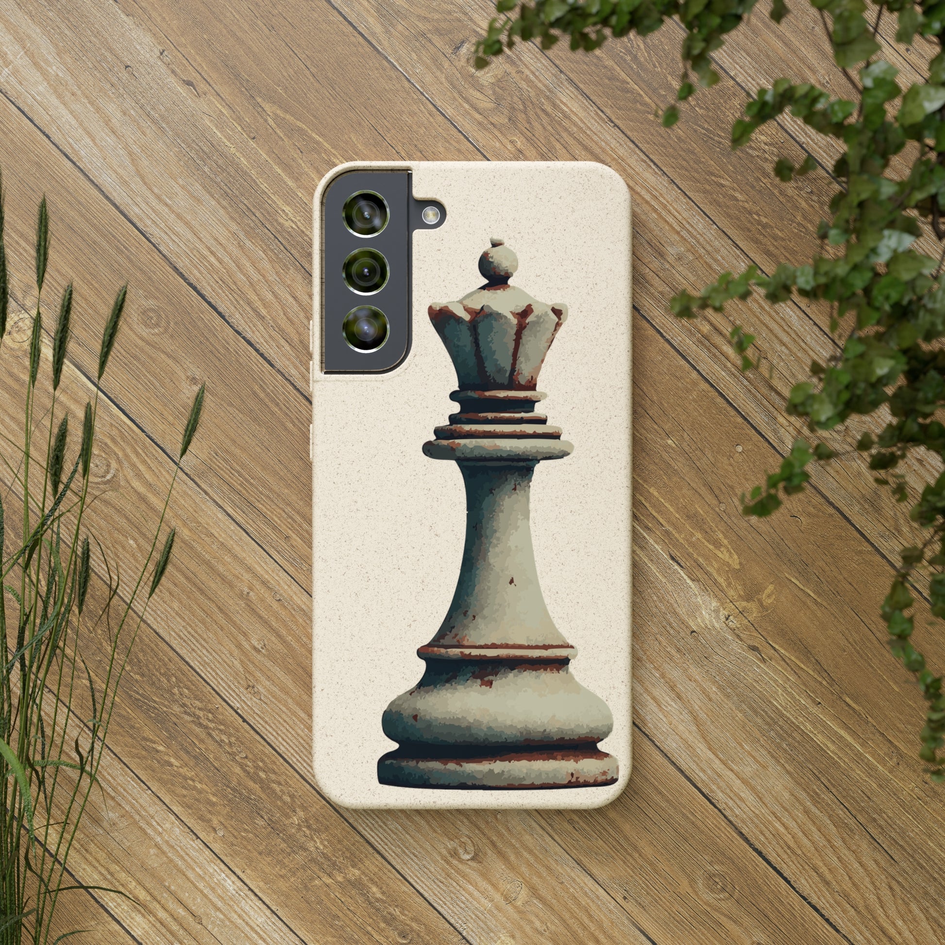 “Funda Biodegradable Reina de Ajedrez – Estilo Retro y Sostenible”   Phone Case