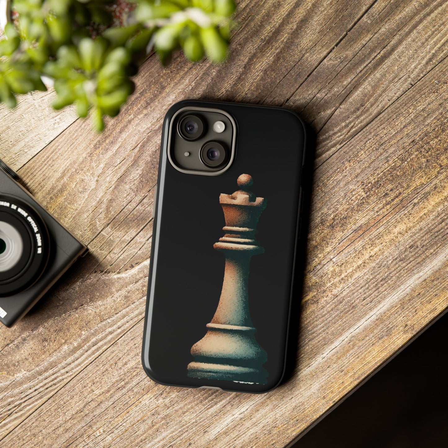 “Tough Phone Case – Vintage Rook Design, Dual-Layer Protection”   Phone Case