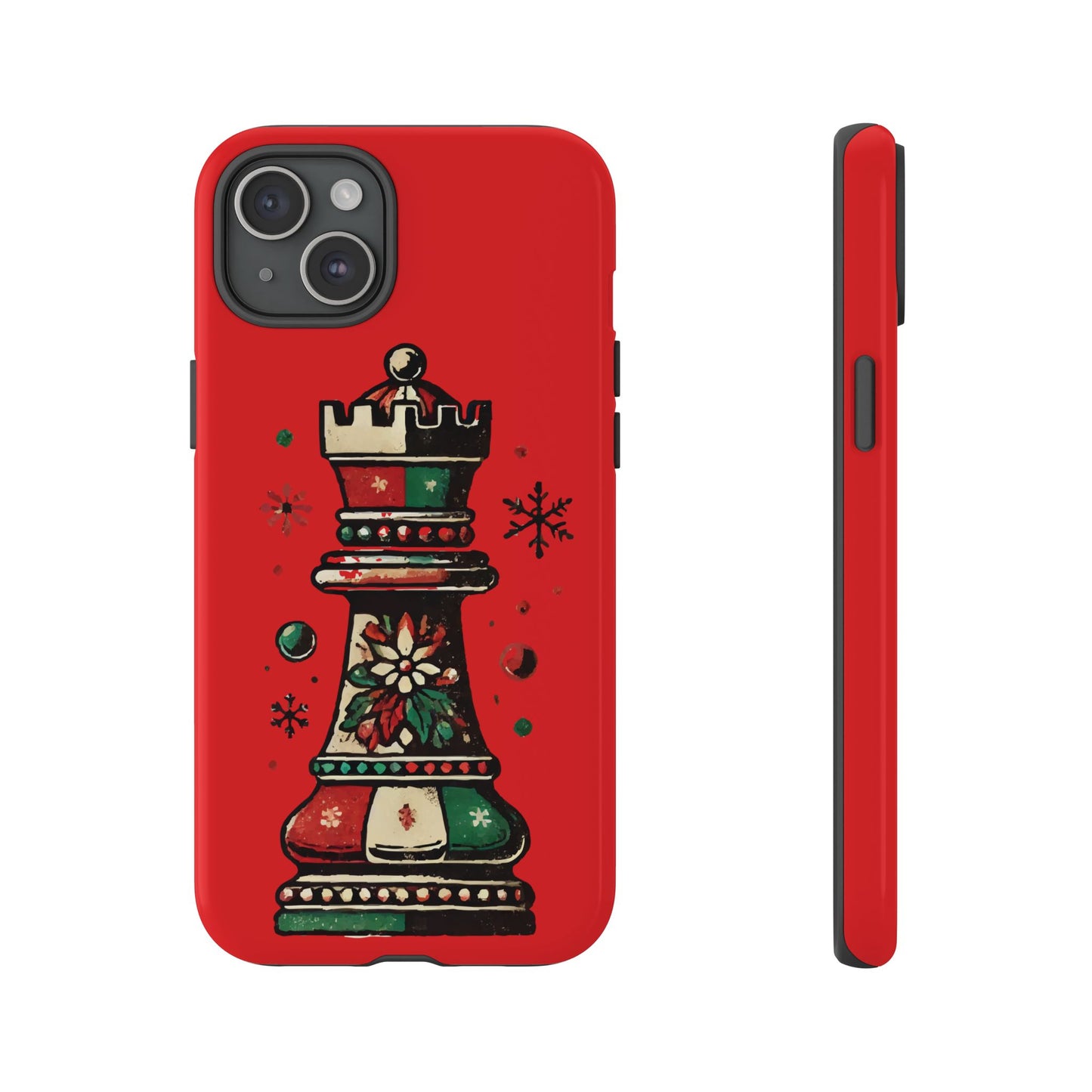 Funda Protectora para Móvil con Diseño de Torre de Ajedrez Vintage Navideño   Phone Case  24.00 iPhone-15-Plus-Glossy