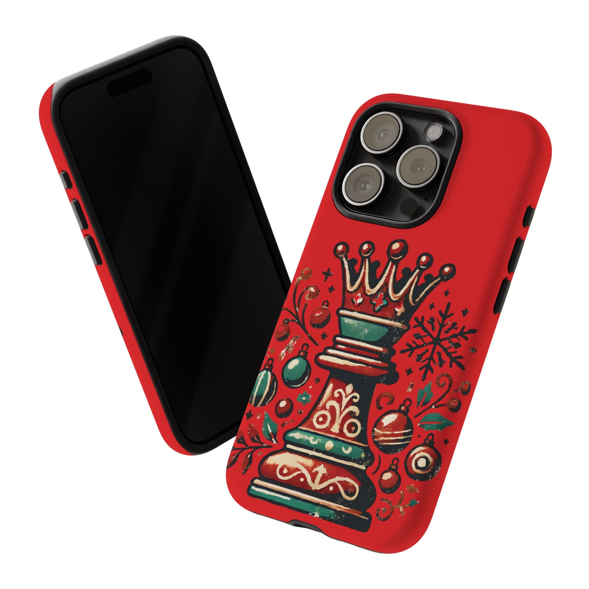 Funda Tough Case Reina Ajedrez Vintage Navideño – Protección y Estilo   Phone Case