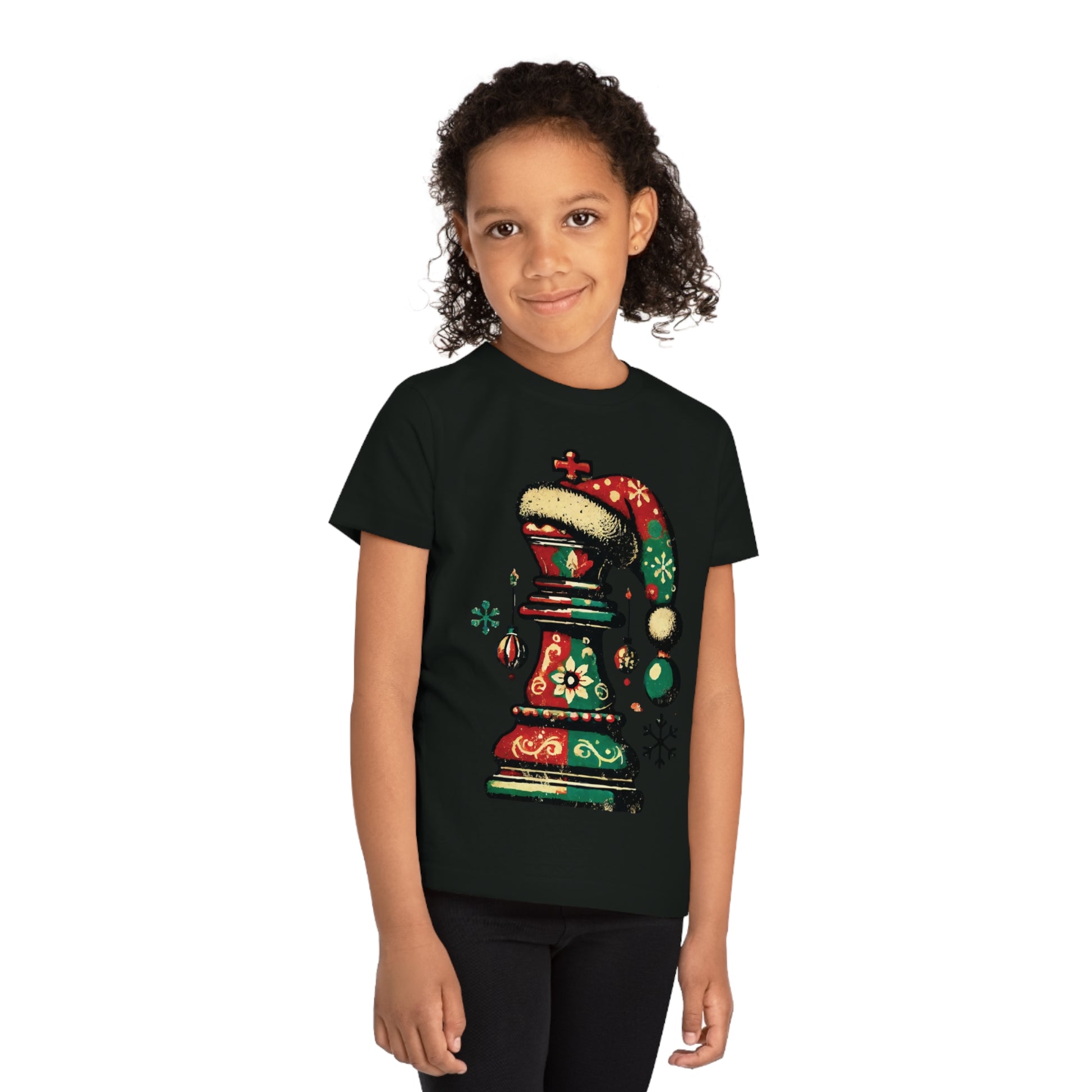 Camiseta Infantil de Navidad – Rey Ajedrez Vintage en Algodón Orgánico   Kids clothes