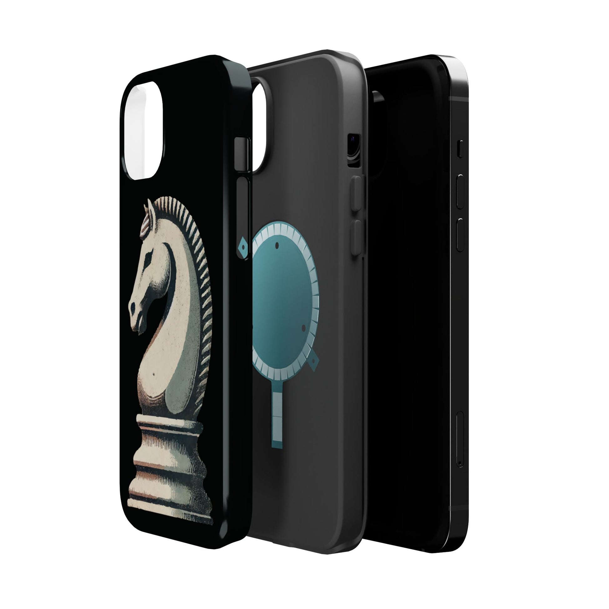 “Magnetic Tough Phone Case – Vintage Knight Design, Durable Protection”   Phone Case