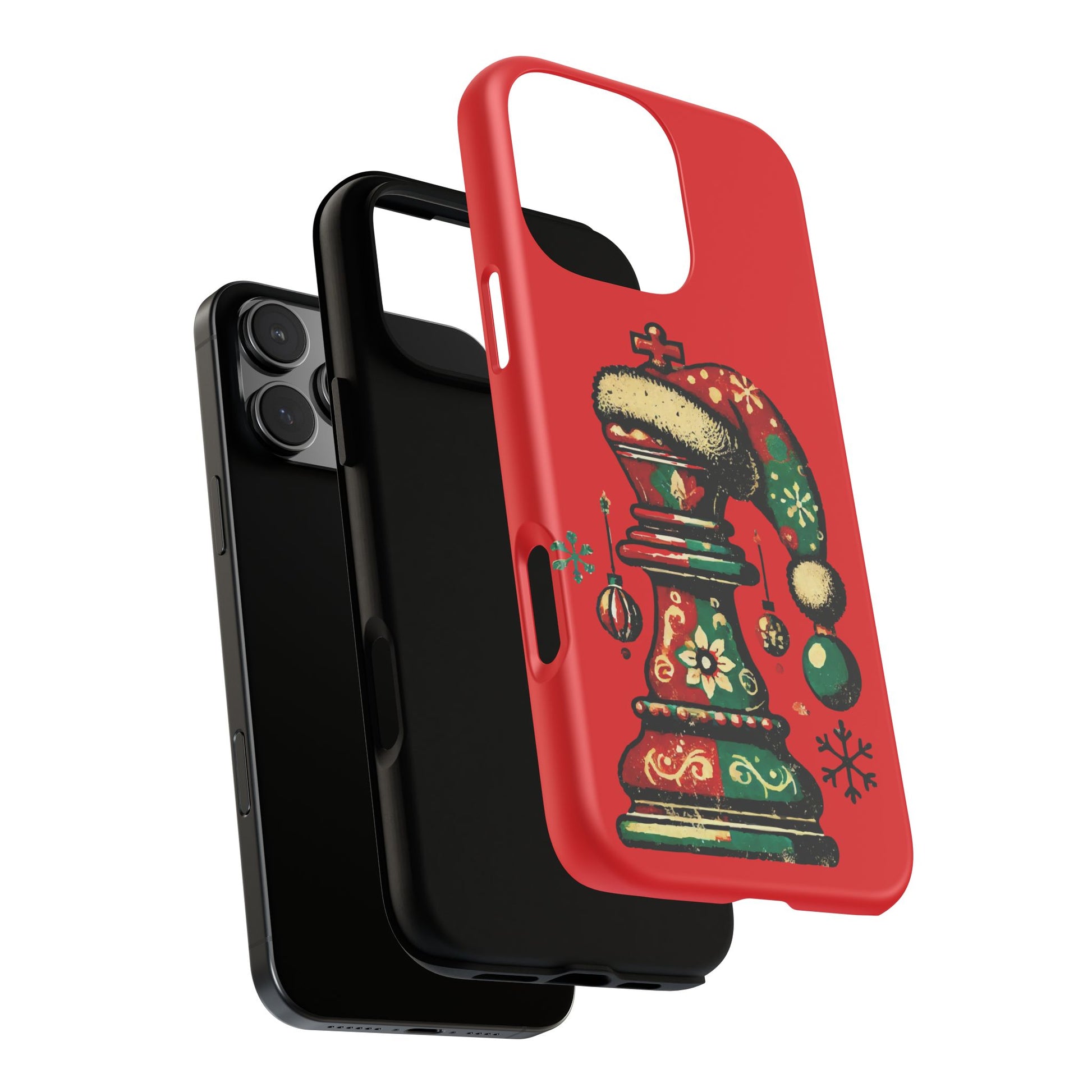 Funda Tough Case Rey Vintage – Protección y estilo navideño retro   Phone Case