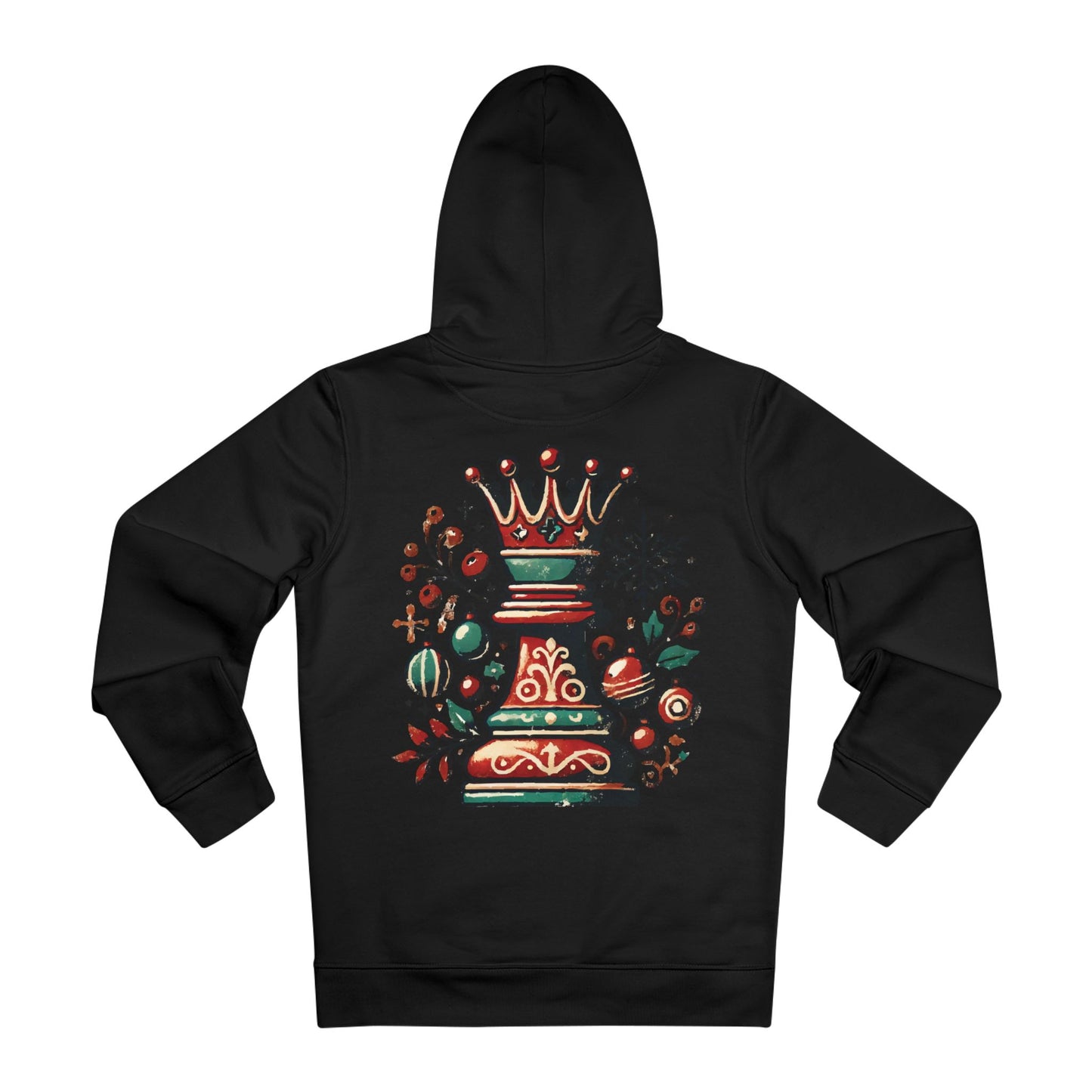 Sudadera Unisex Cruiser con Diseño Reina Vintage Navideña, Comodidad Orgánica   Hoodie  72.00 Black-5XL