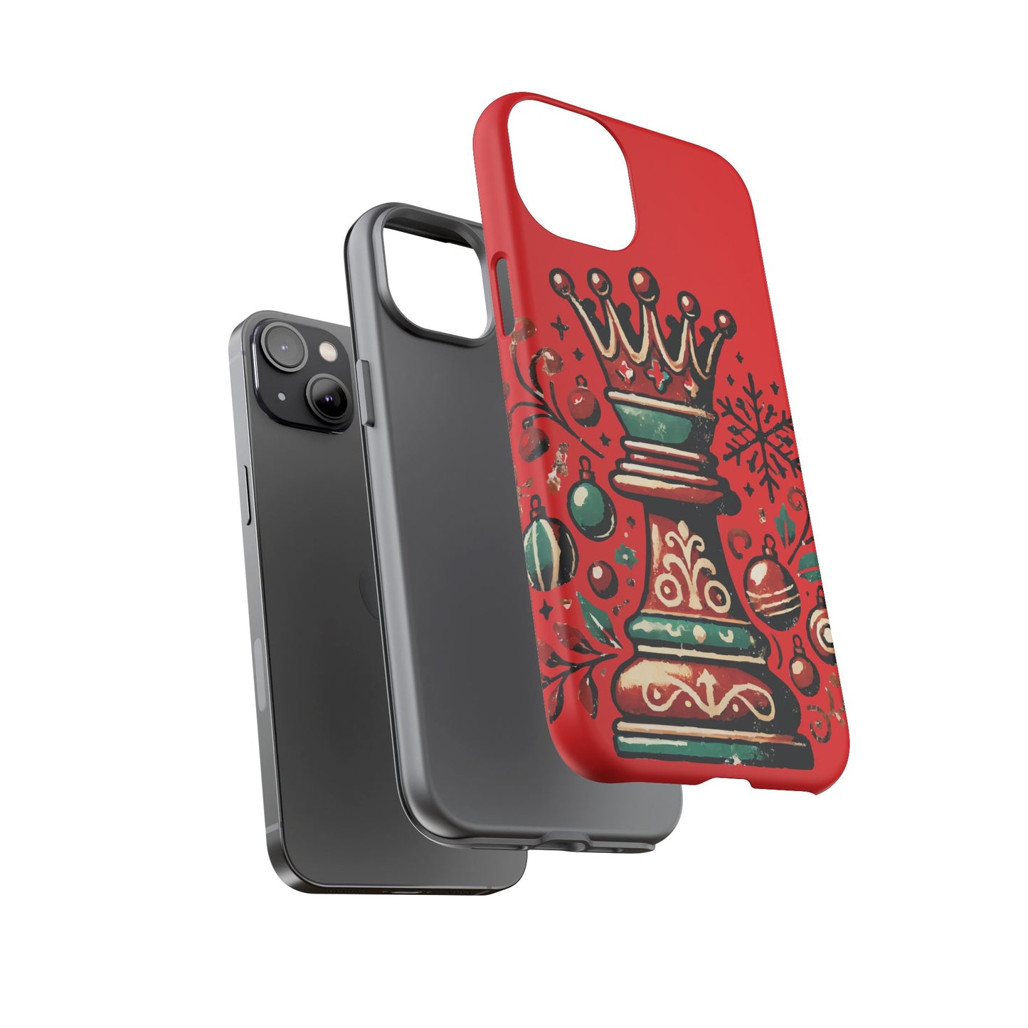 Funda Tough Case Reina Ajedrez Vintage Navideño – Protección y Estilo   Phone Case