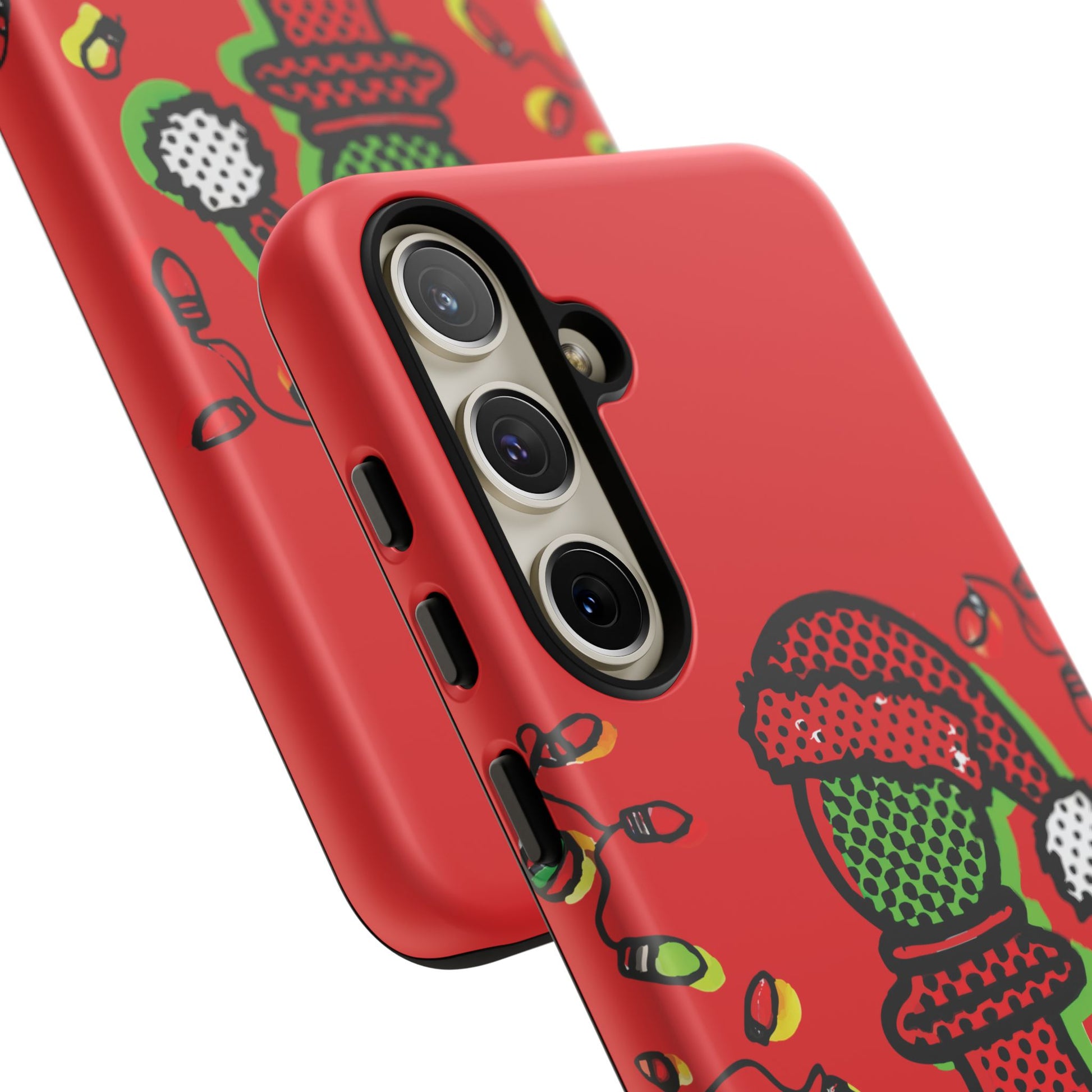 Funda Tough Peón de Ajedrez Navideño Pop Art – iPhone, Samsung y Pixel   Phone Case