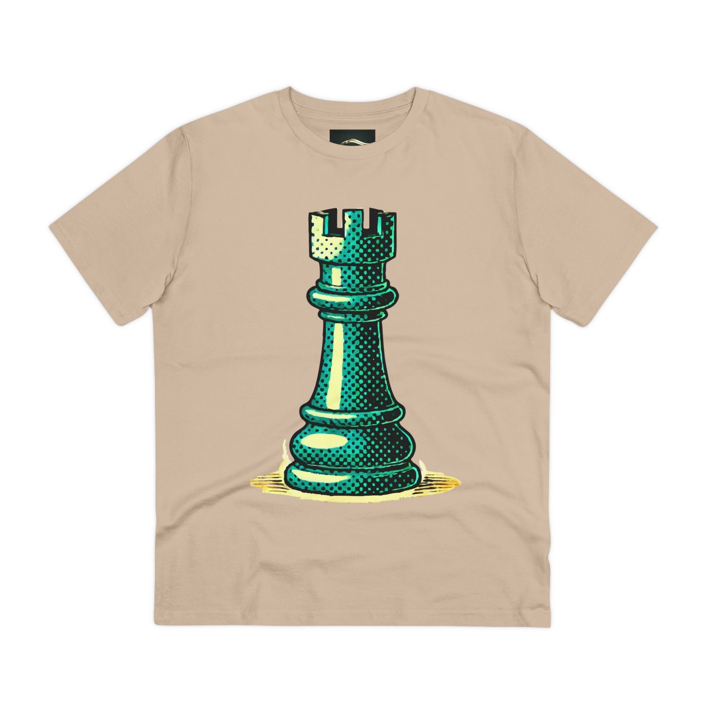 Chess Tower Organic cotton T-shirt   T-Shirt  39.00 Desert-Dust-3XL