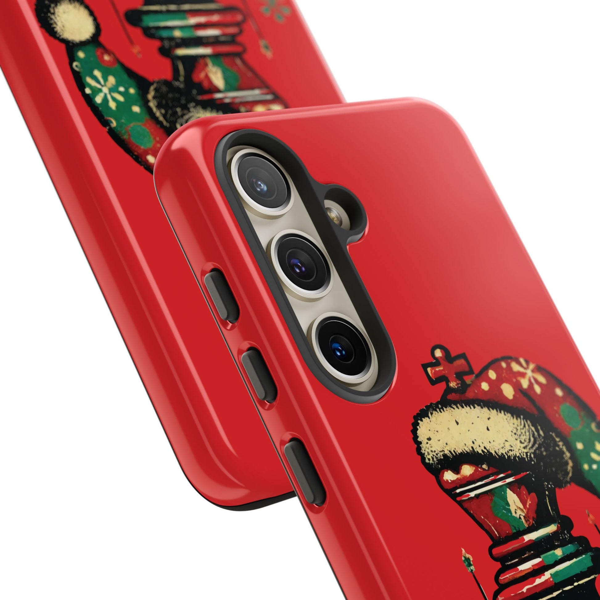 Funda Tough Case Rey Vintage – Protección y estilo navideño retro   Phone Case