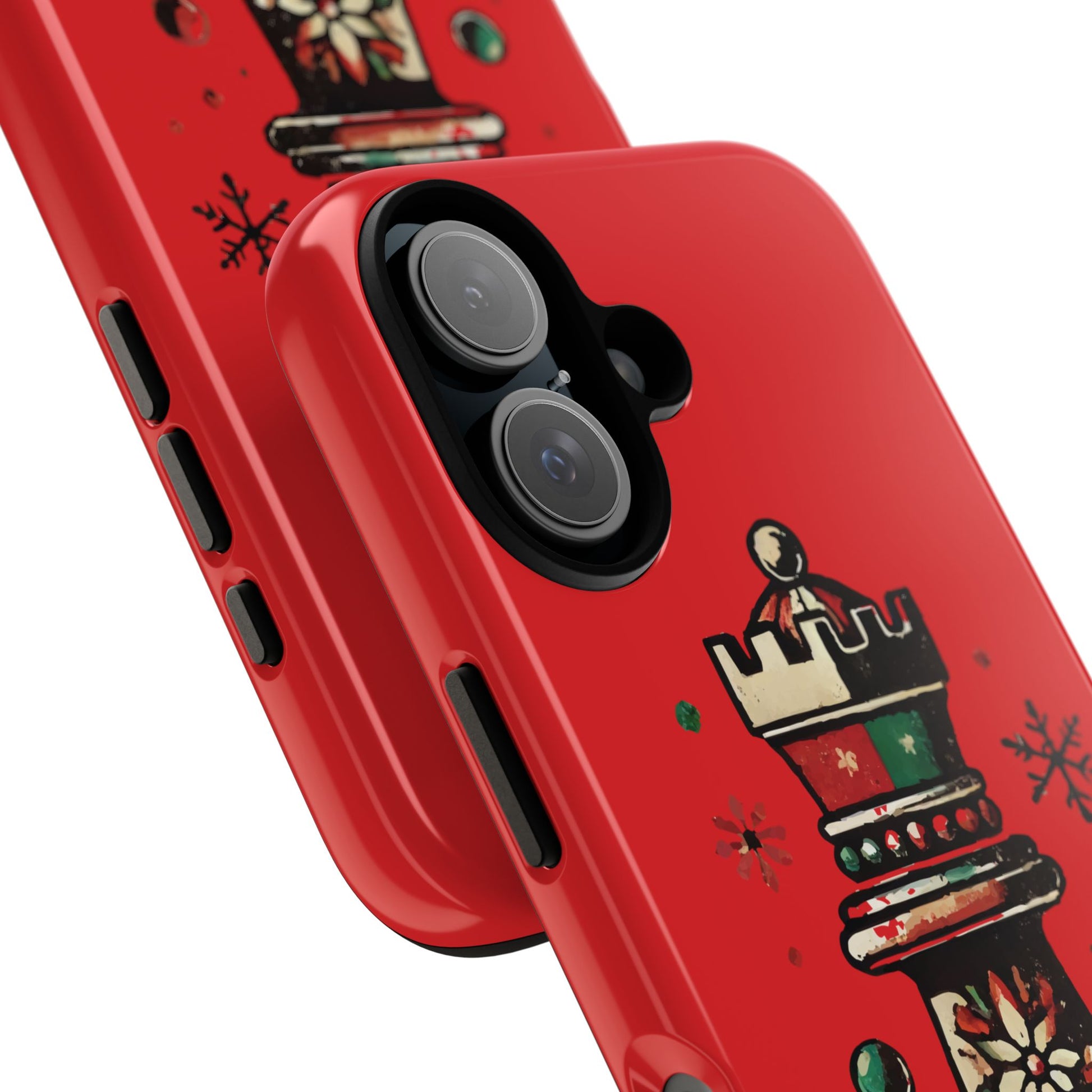 Funda Protectora para Móvil con Diseño de Torre de Ajedrez Vintage Navideño   Phone Case