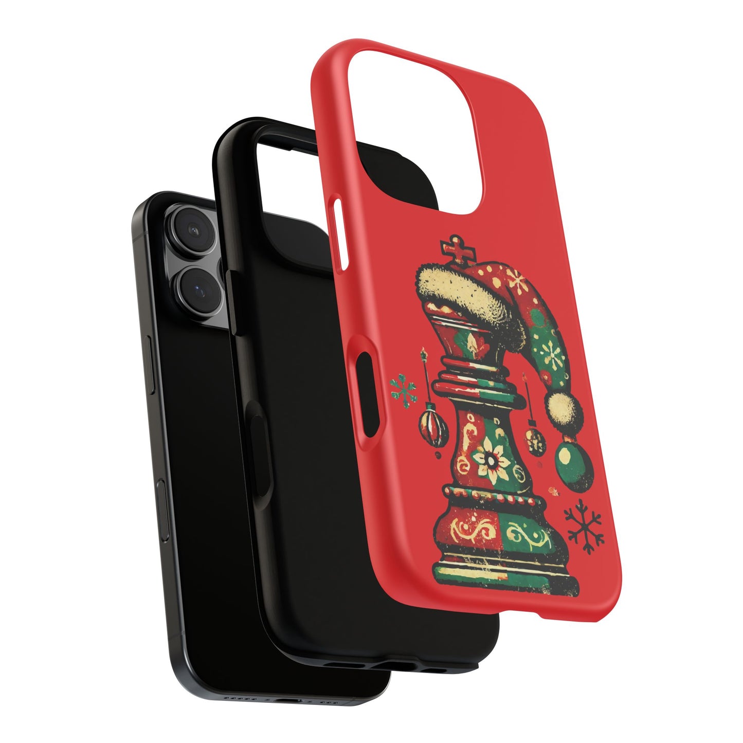 Funda Tough Case Rey Vintage – Protección y estilo navideño retro   Phone Case