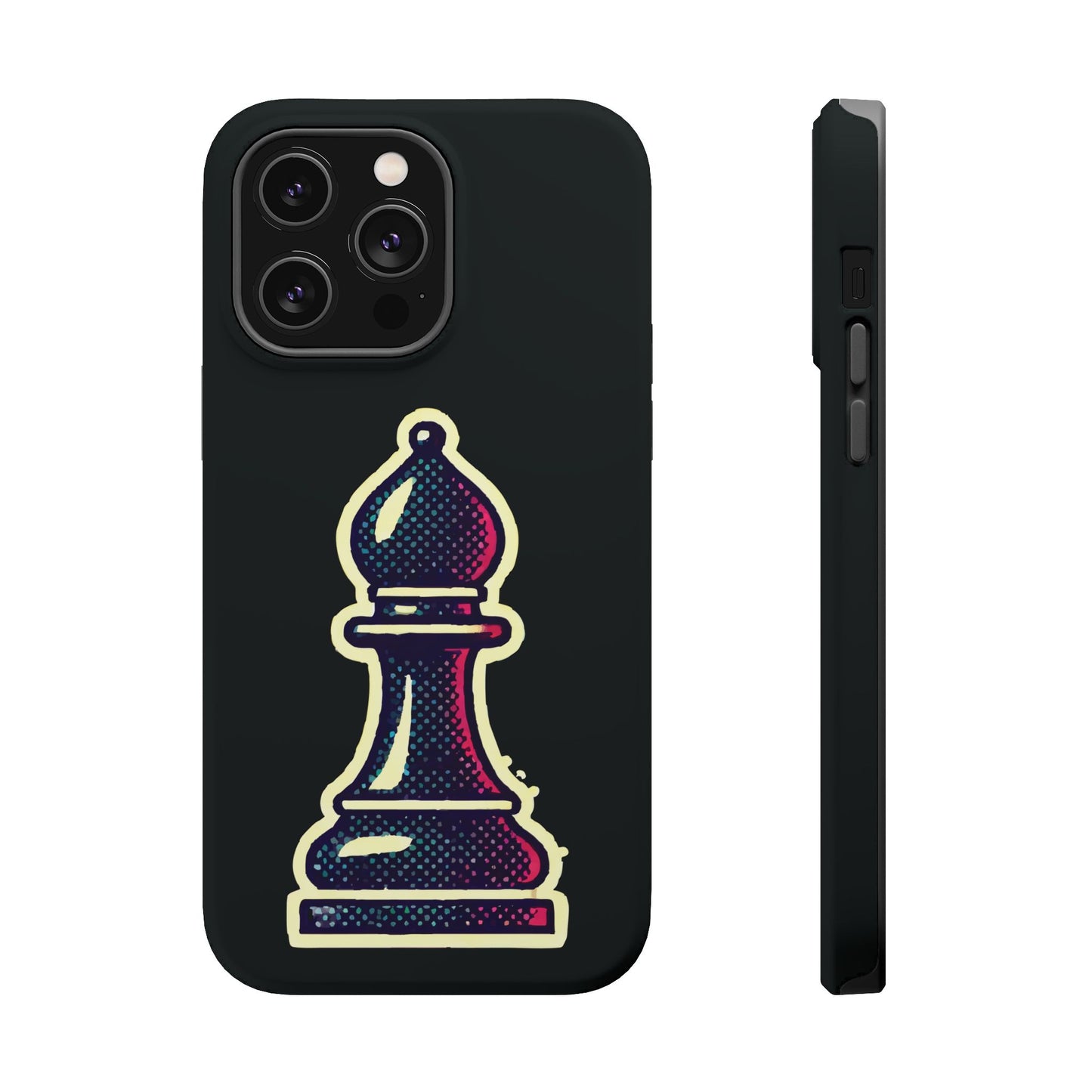 “Funda Magnética Alfil de Ajedrez – Protección Doble Capa y Pop Art”   Phone Case  27.00 iPhone-14-Pro-Max-Matte