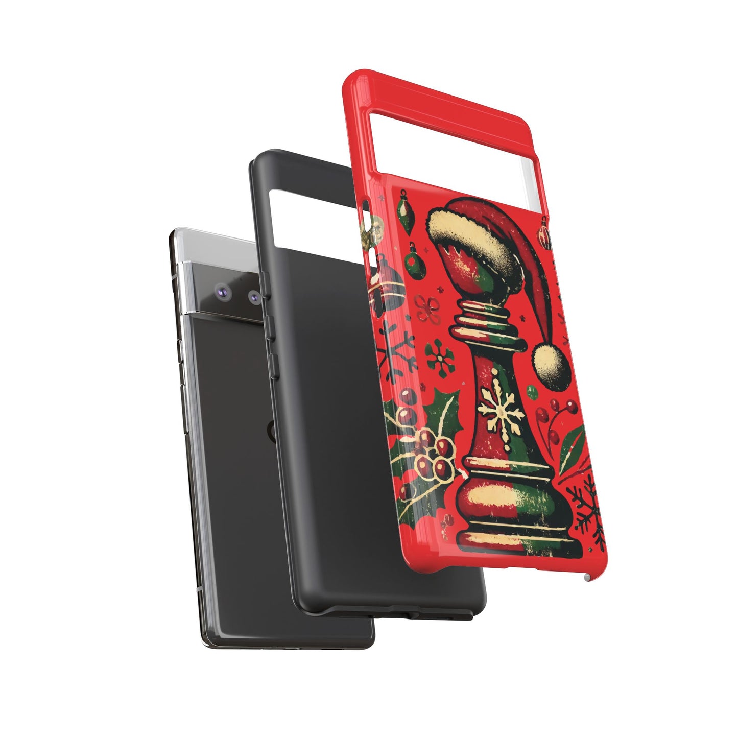 Fundas Tough para Móvil - Alfil Vintage Navideño, Doble Protección   Phone Case