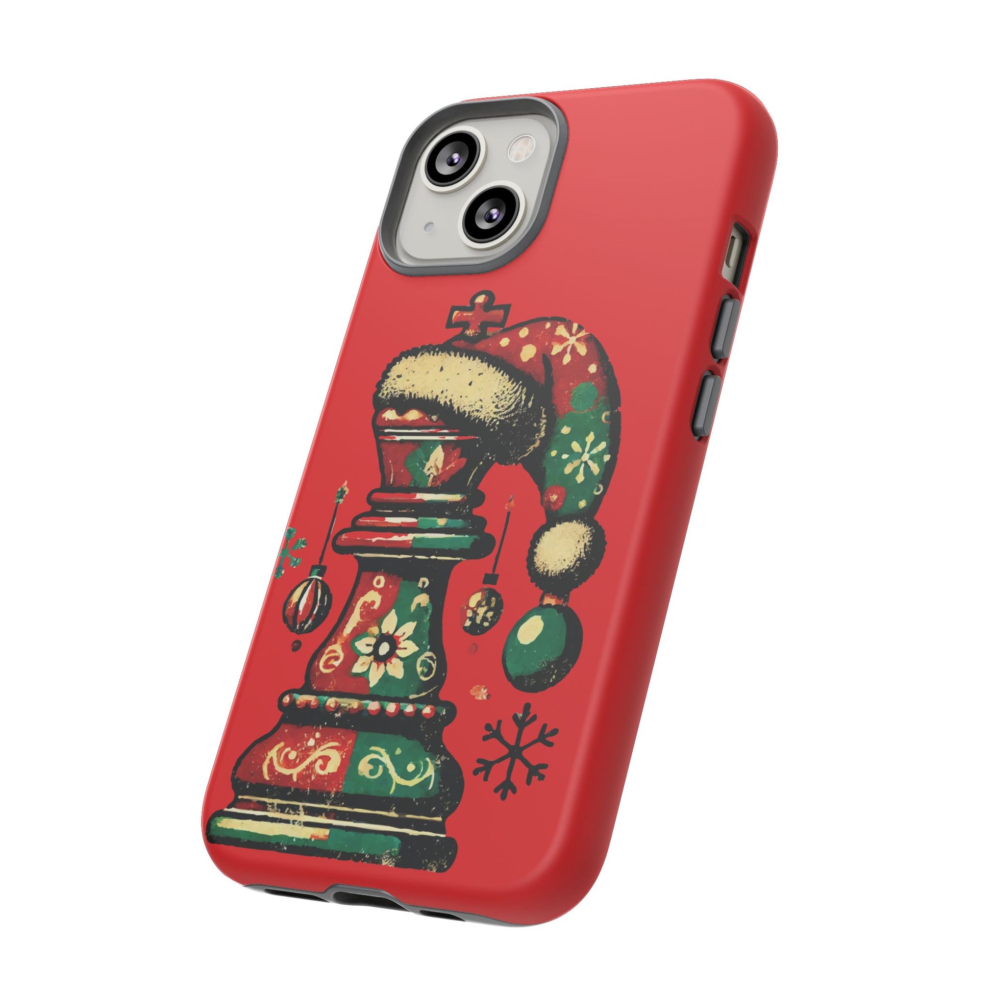 Funda Tough Case Rey Vintage – Protección y estilo navideño retro   Phone Case