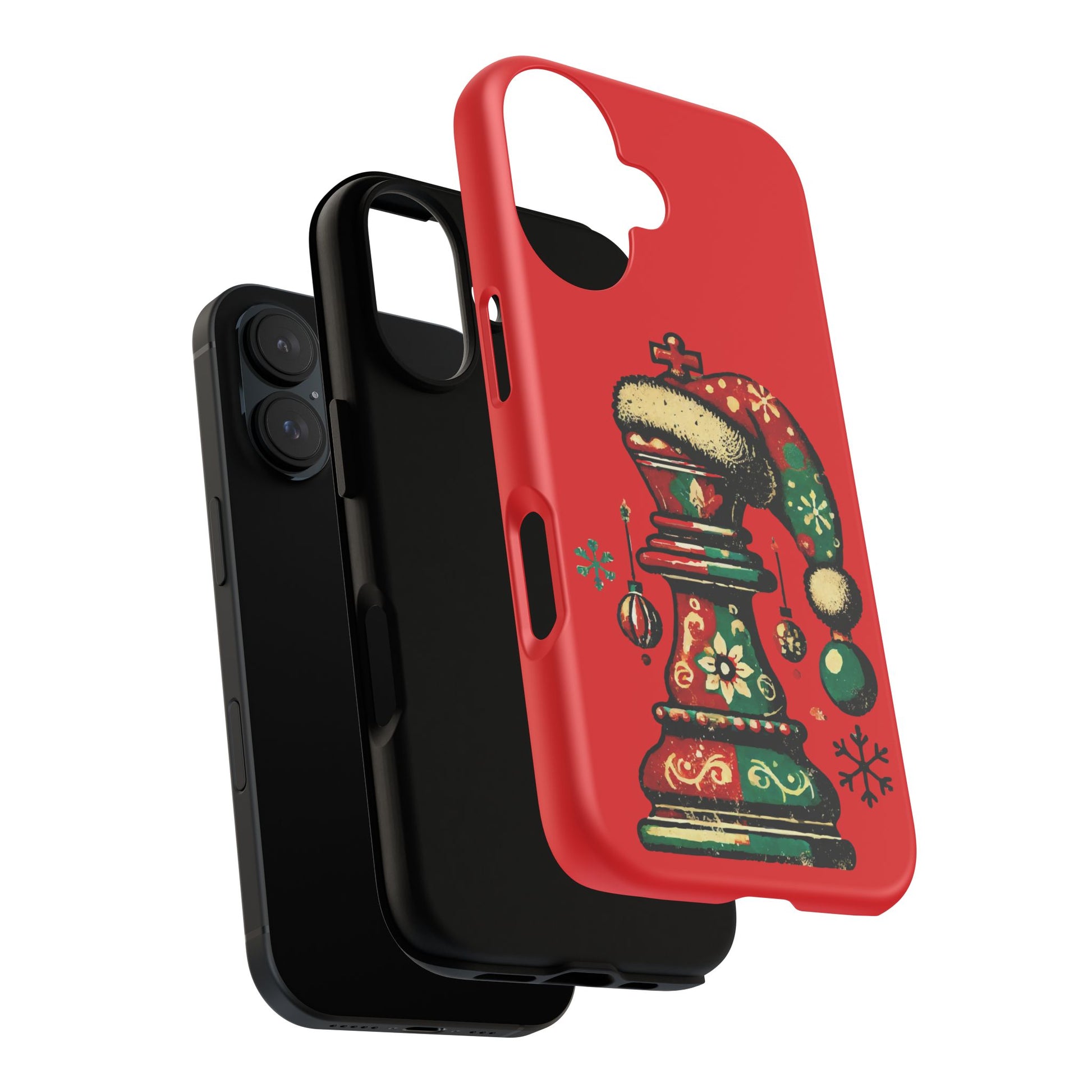 Funda Tough Case Rey Vintage – Protección y estilo navideño retro   Phone Case