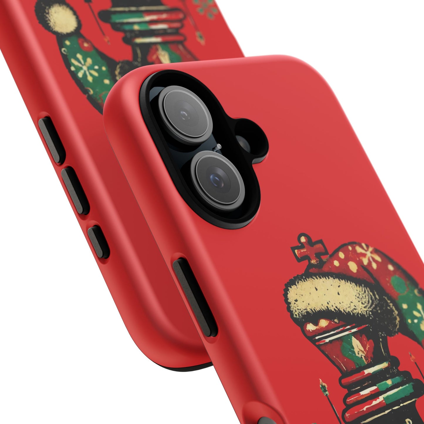 Funda Tough Case Rey Vintage – Protección y estilo navideño retro   Phone Case