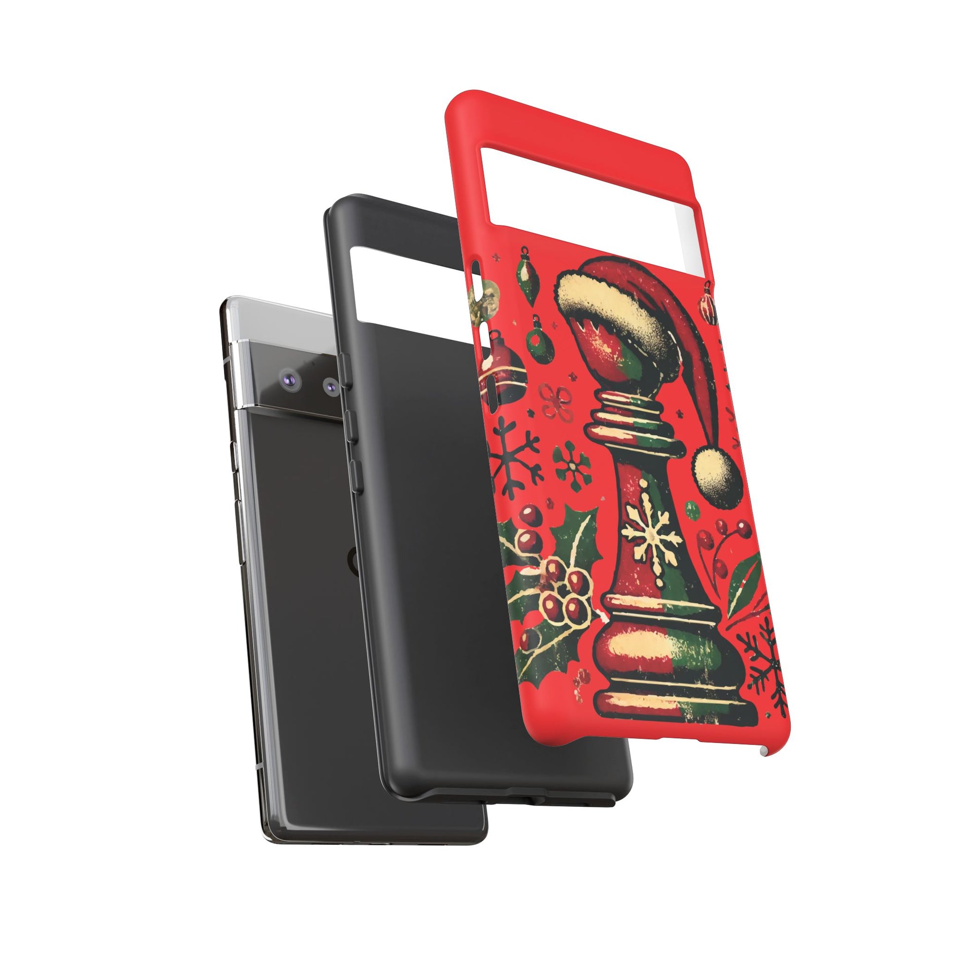 Fundas Tough para Móvil - Alfil Vintage Navideño, Doble Protección   Phone Case