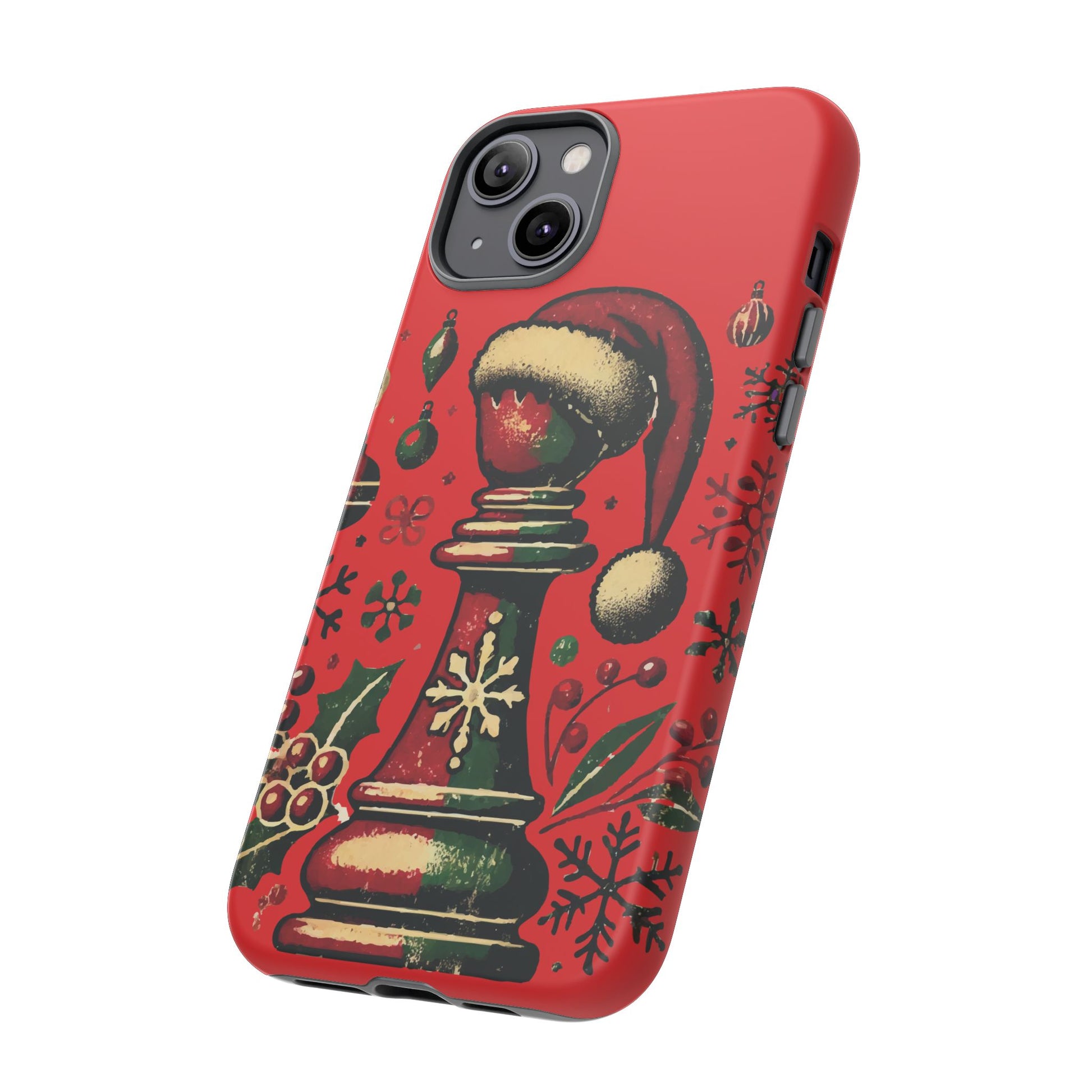 Fundas Tough para Móvil - Alfil Vintage Navideño, Doble Protección   Phone Case