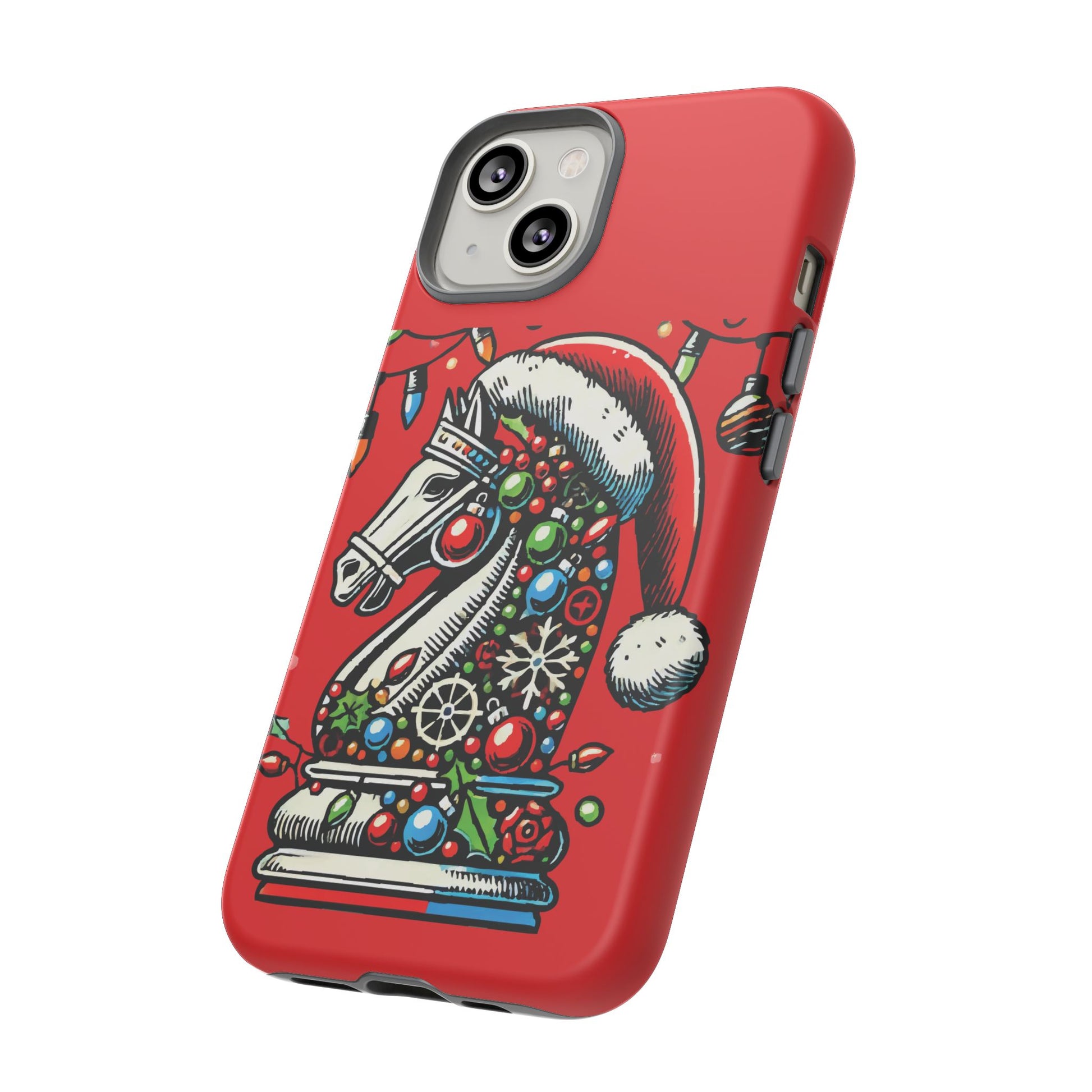 Funda Tough Navidad - Caballo Ajedrez Pop Art para iPhone, Samsung y Pixel   Phone Case