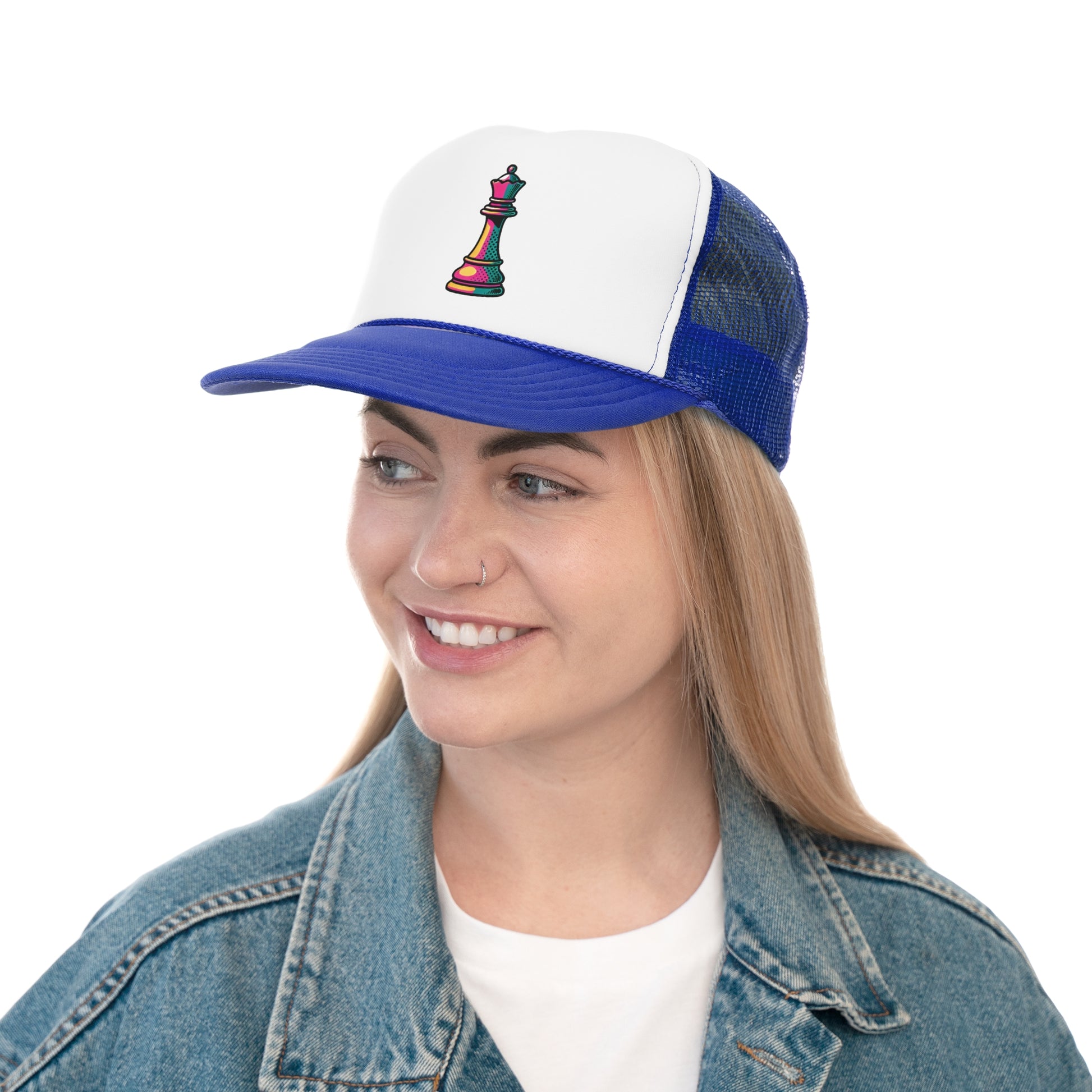 “Gorra Unisex Reina de Ajedrez – Diseño Pop Art y Estilo Contemporáneo”   Hats