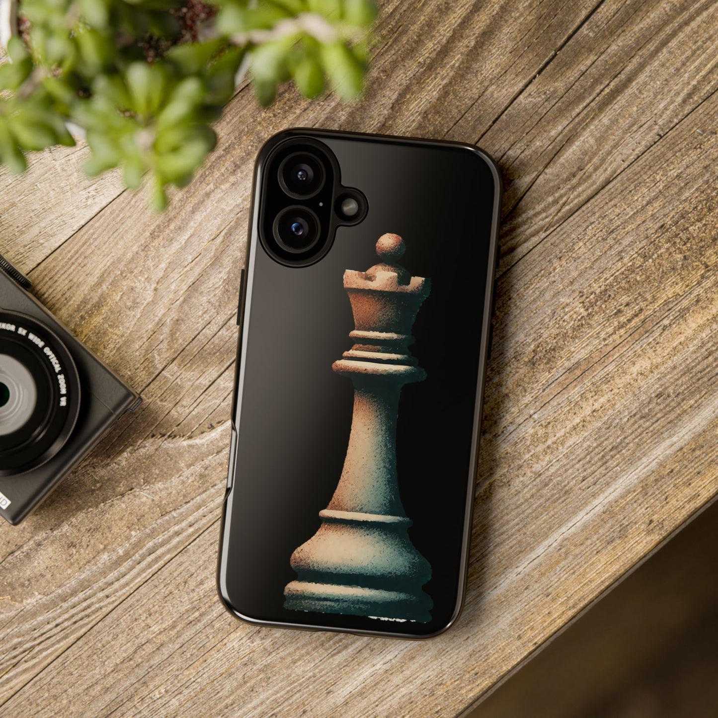 “Tough Phone Case – Vintage Rook Design, Dual-Layer Protection”   Phone Case