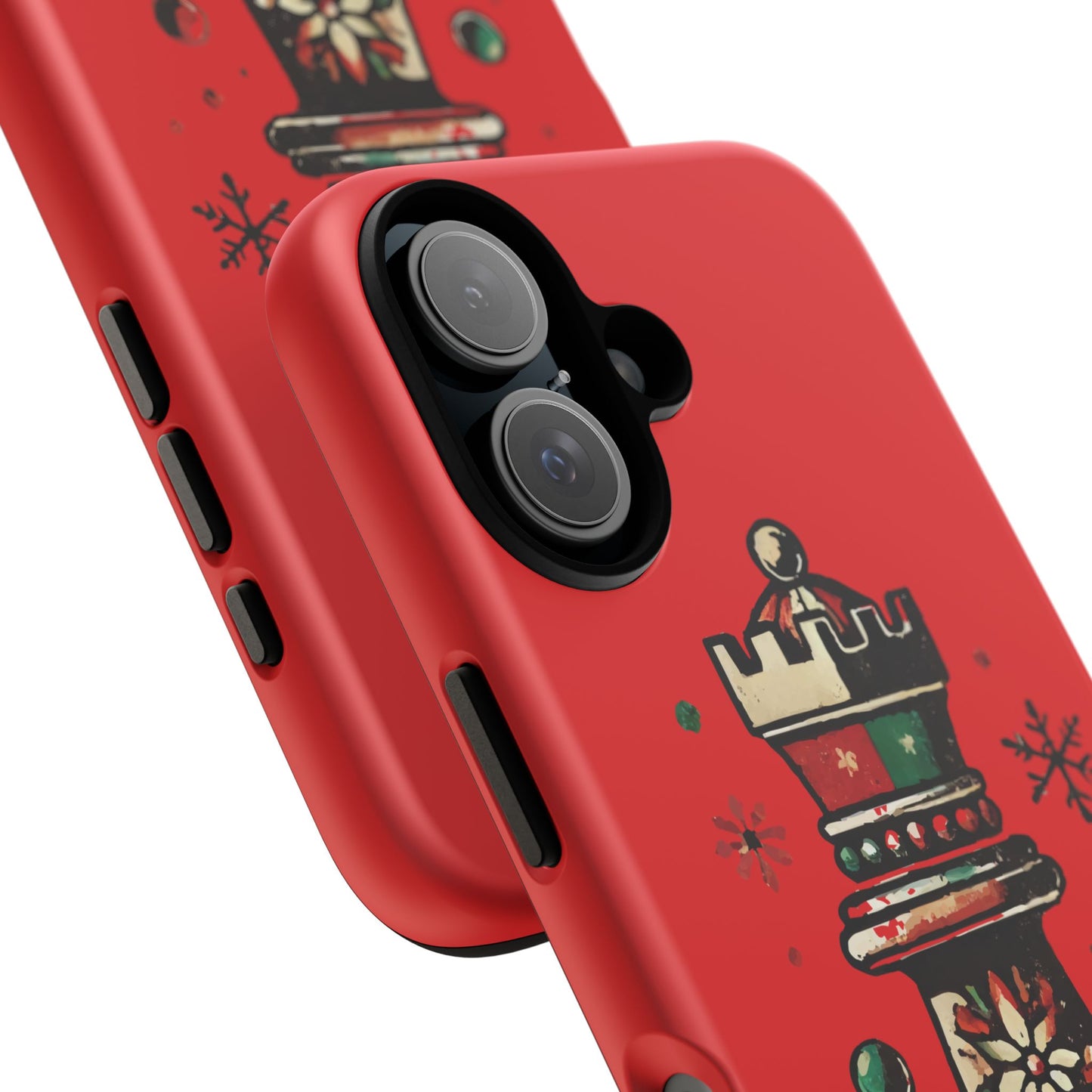 Funda Protectora para Móvil con Diseño de Torre de Ajedrez Vintage Navideño   Phone Case