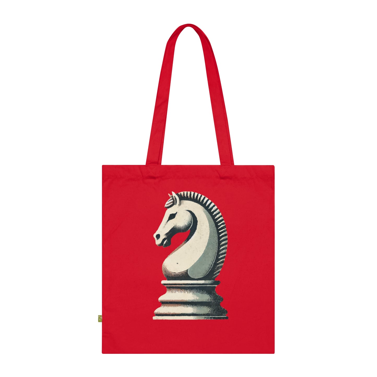 “Organic Cotton Tote Bag – Vintage Knight Design, Eco-Friendly and Durable”   Bags  24.00 Classic-Red-15-x-16.5