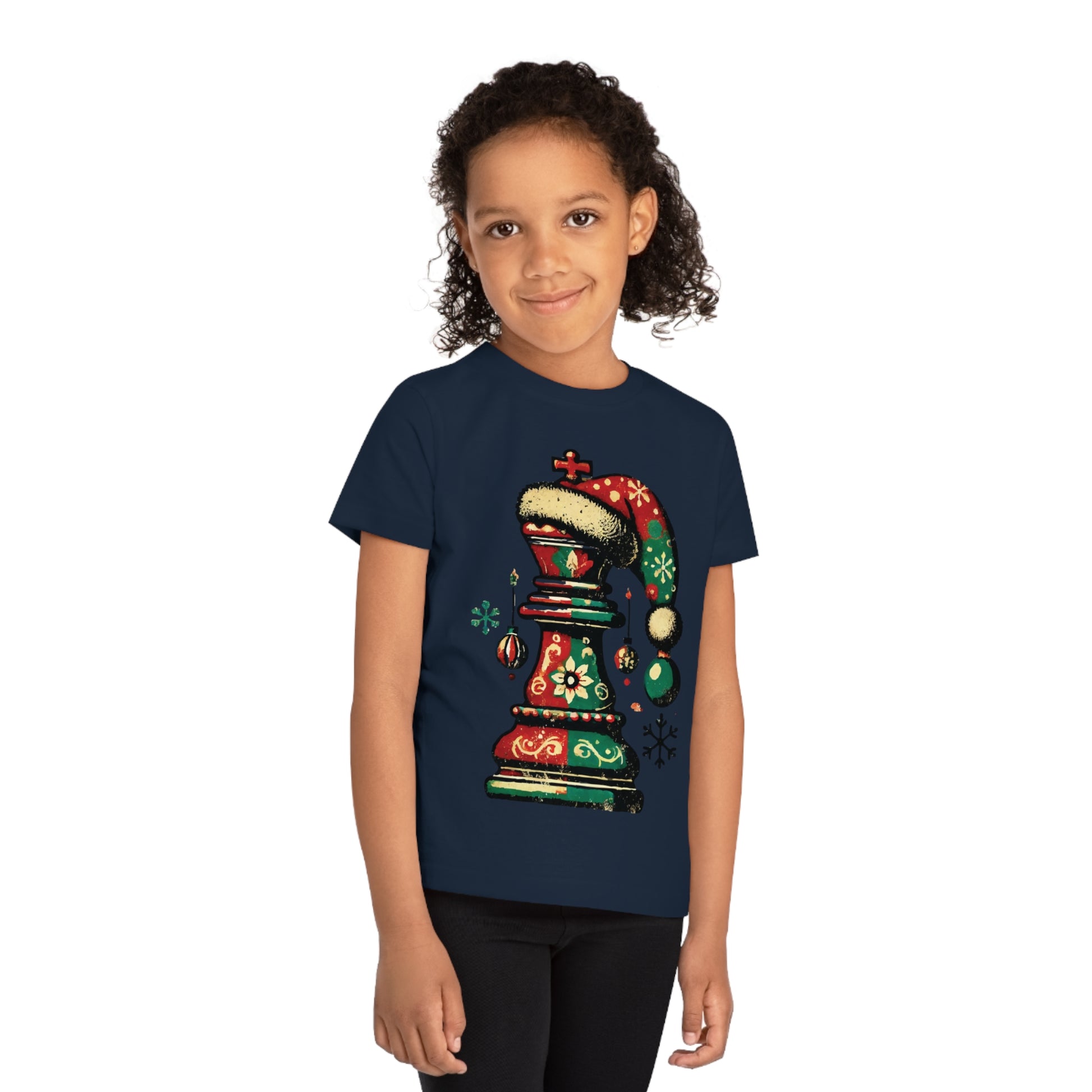 Camiseta Infantil de Navidad – Rey Ajedrez Vintage en Algodón Orgánico   Kids clothes