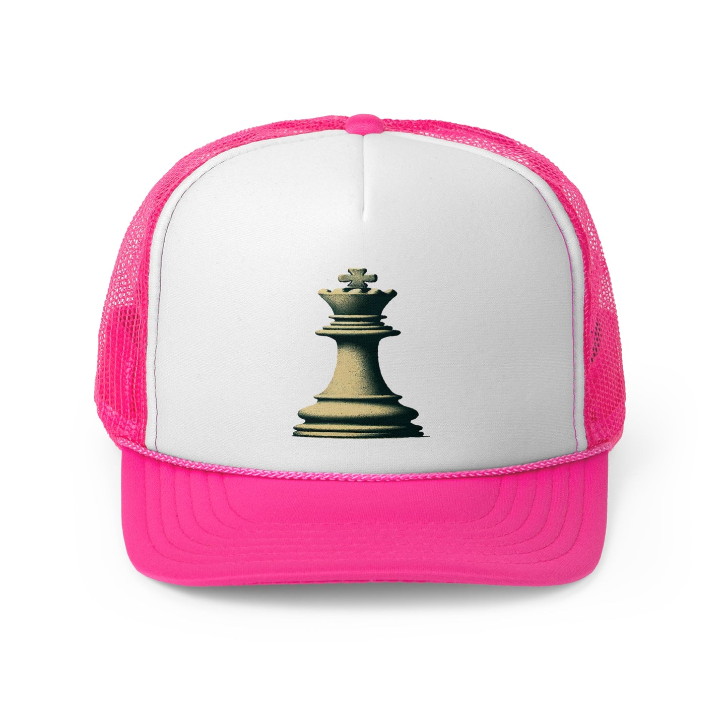 “Gorra Trucker Unisex Rey de Ajedrez – Estilo Vintage Clásico”   Hats  27.00 Pink-One-size