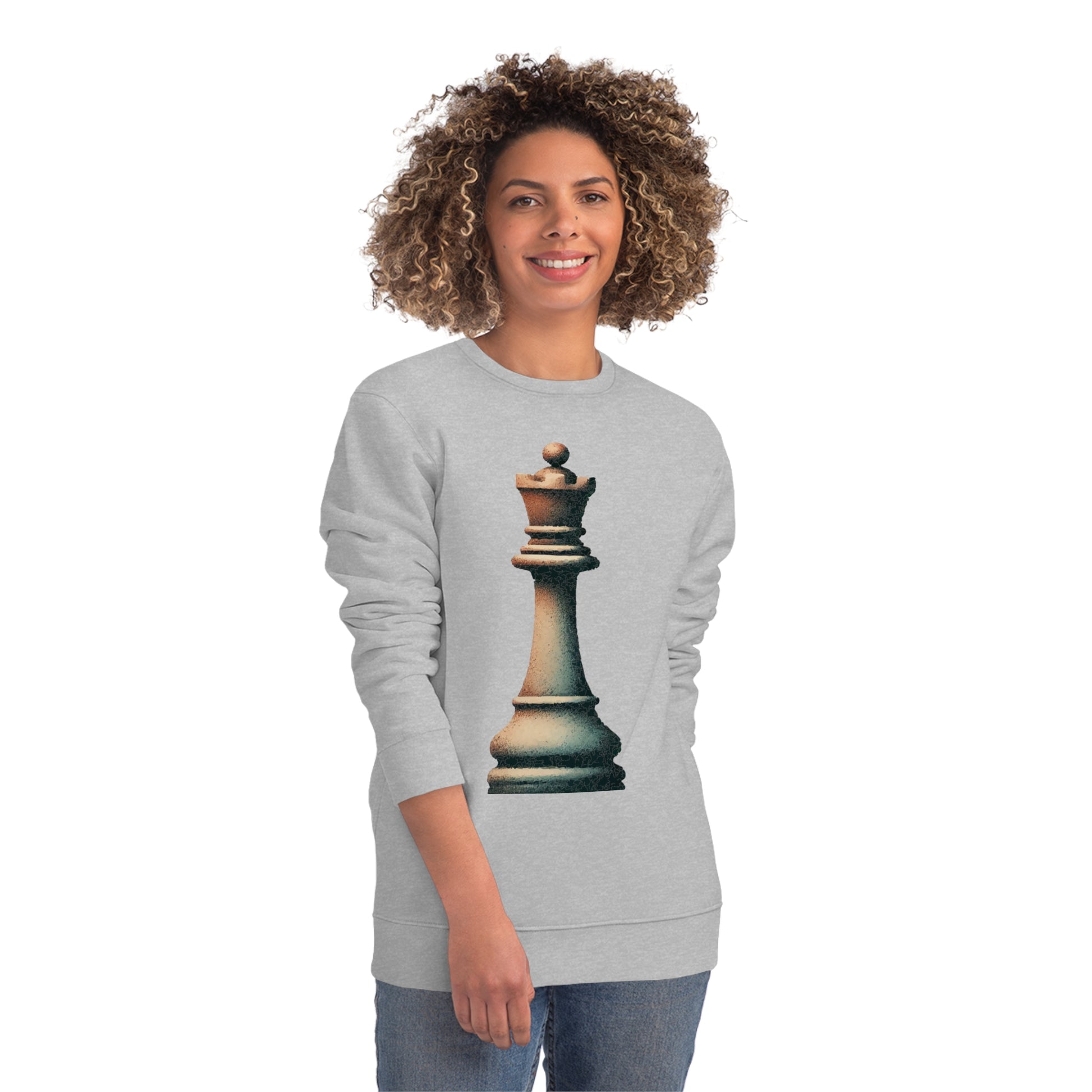 “Unisex Changer Sweatshirt – Vintage Rook Design, Organic Cotton Blend”   Sweatshirt