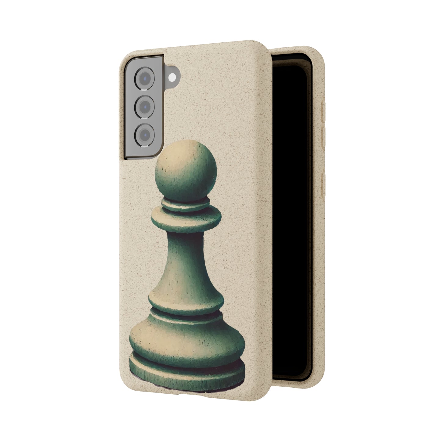 “Biodegradable Phone Case – Vintage Pawn Design, Eco-Friendly Choice”   Phone Case