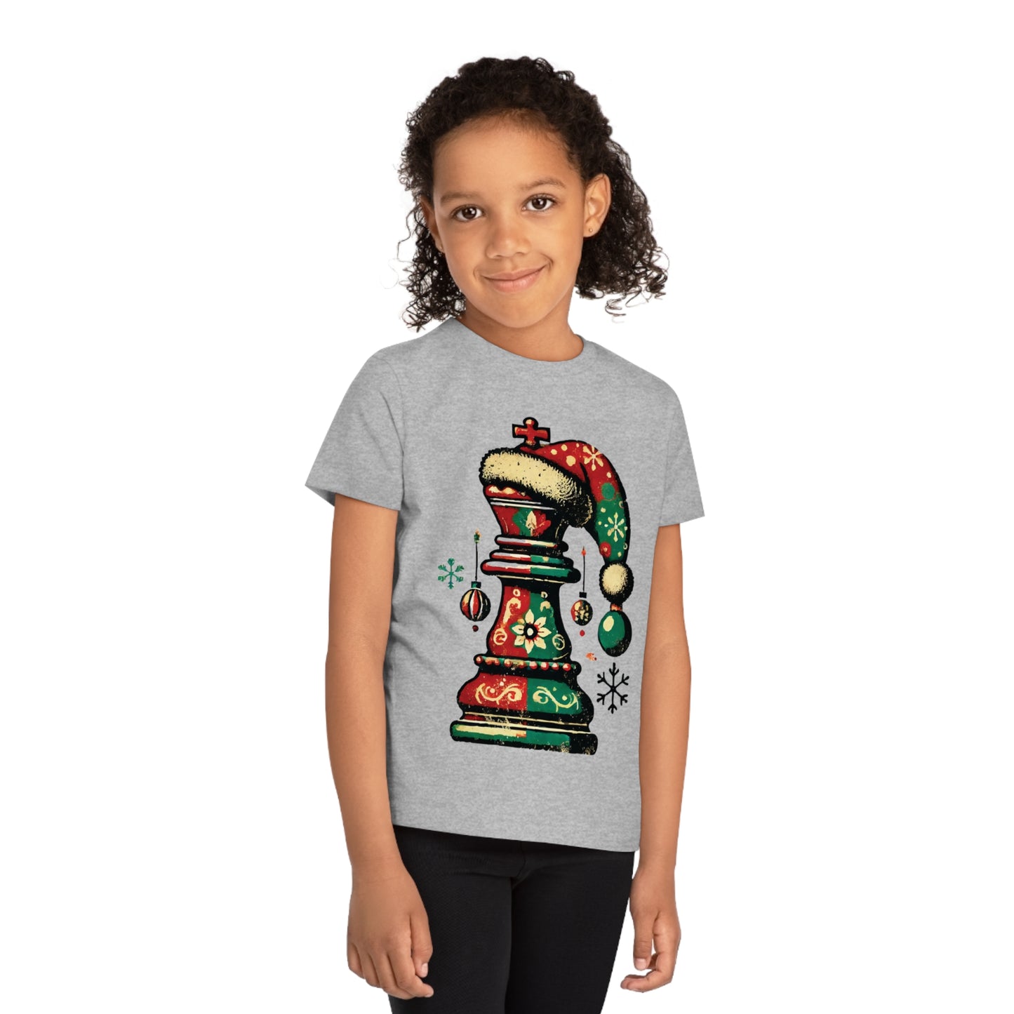 Camiseta Infantil de Navidad – Rey Ajedrez Vintage en Algodón Orgánico   Kids clothes