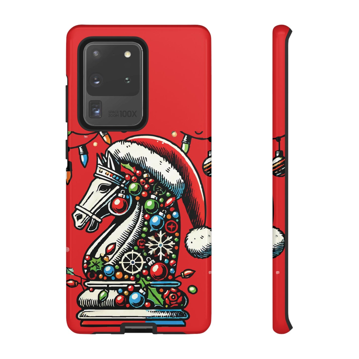 Funda Tough Navidad - Caballo Ajedrez Pop Art para iPhone, Samsung y Pixel   Phone Case  24.00 Samsung-Galaxy-S20-Ultra-Glossy