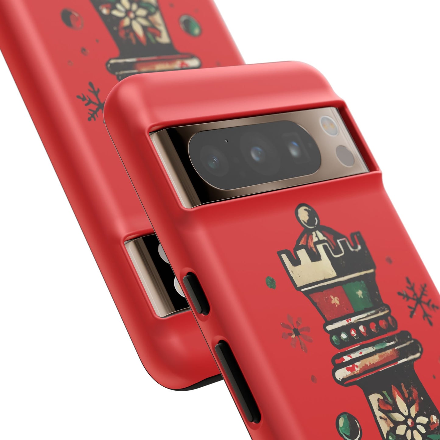 Funda Protectora para Móvil con Diseño de Torre de Ajedrez Vintage Navideño   Phone Case