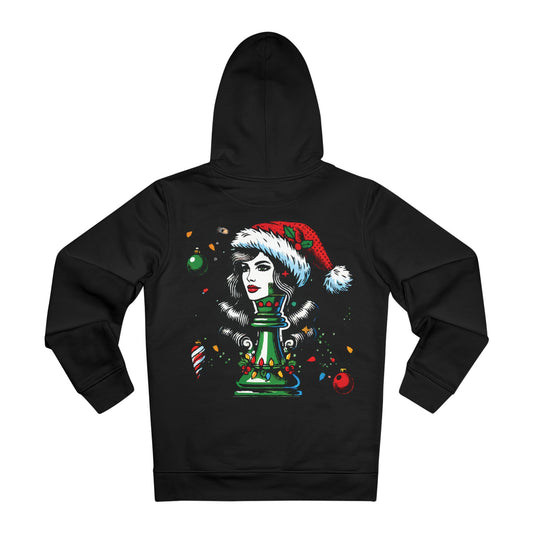 Unisex Cruiser Hoodie - Reina Pop Art Navidad, Estilo y Comodidad   Hoodie  72.00 Black-5XL