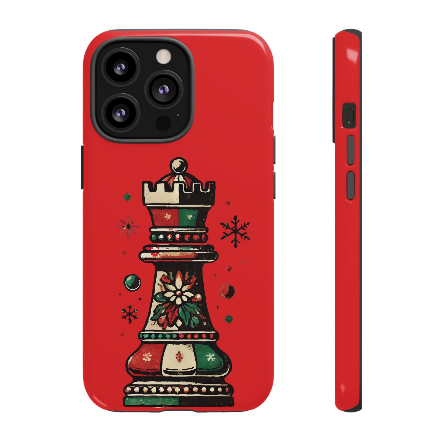 Funda Protectora para Móvil con Diseño de Torre de Ajedrez Vintage Navideño   Phone Case  24.00 iPhone-13-Pro-Glossy