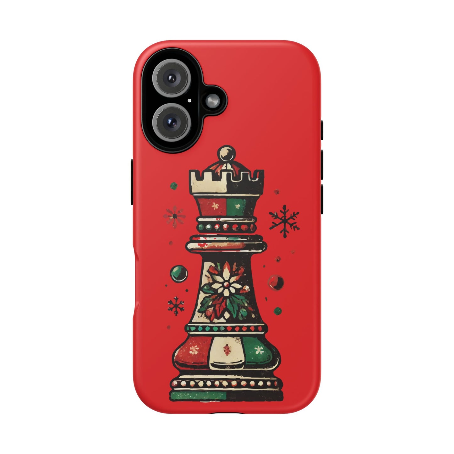 Funda Protectora para Móvil con Diseño de Torre de Ajedrez Vintage Navideño   Phone Case  24.00 iPhone-16-Matte