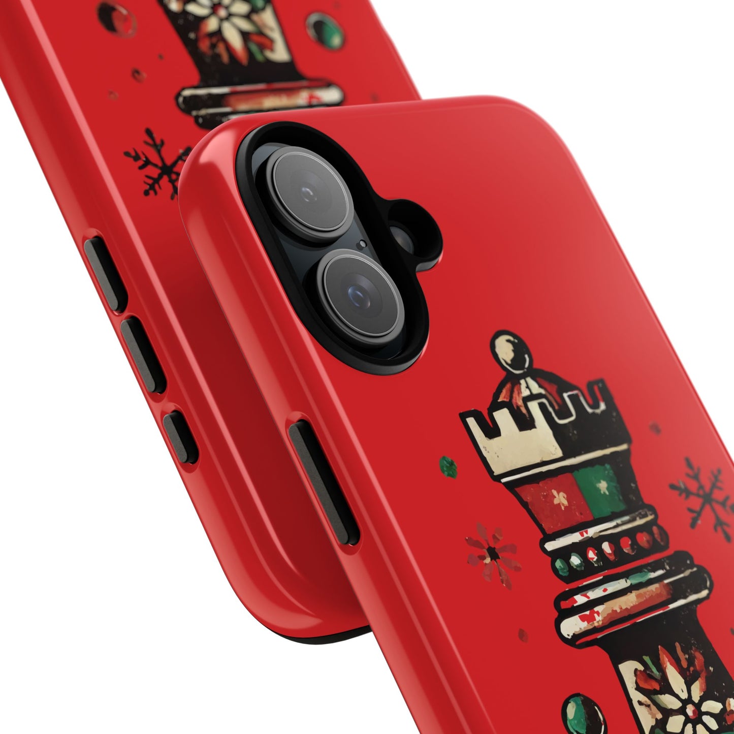 Funda Protectora para Móvil con Diseño de Torre de Ajedrez Vintage Navideño   Phone Case