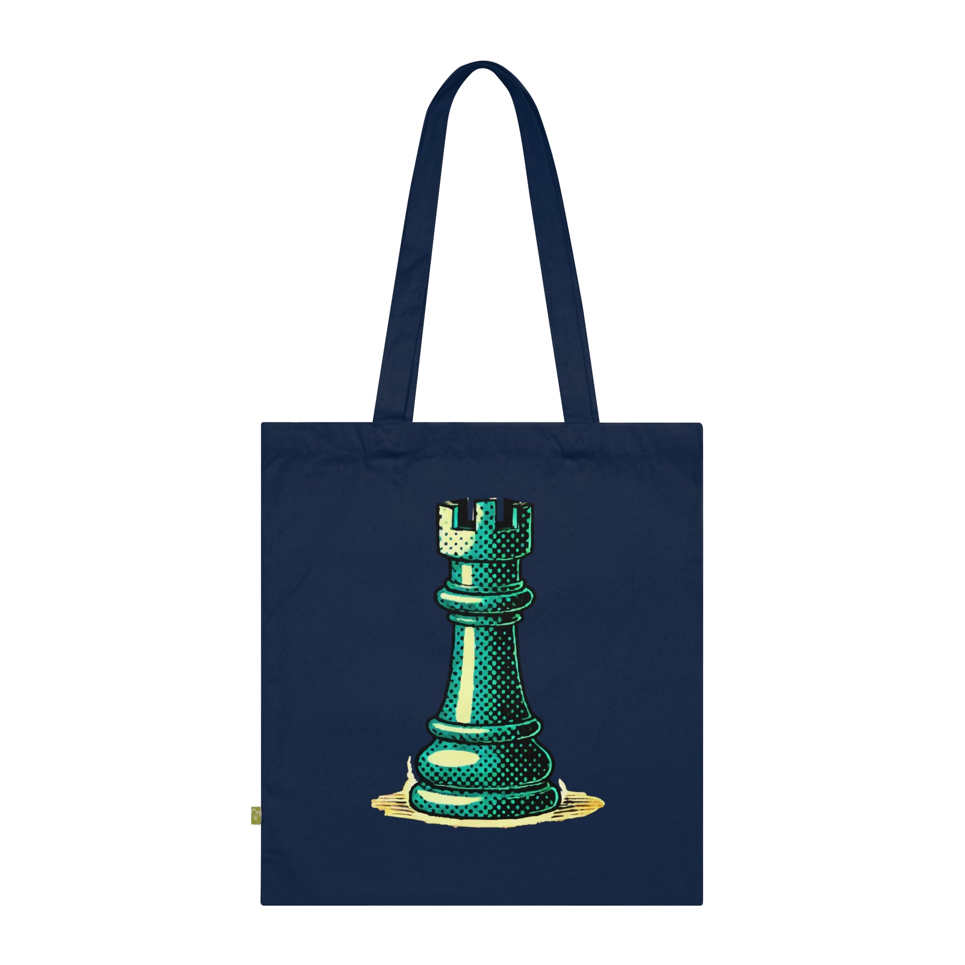 Chess Tower Pop Art Organic Cotton Tote Bag   Bags