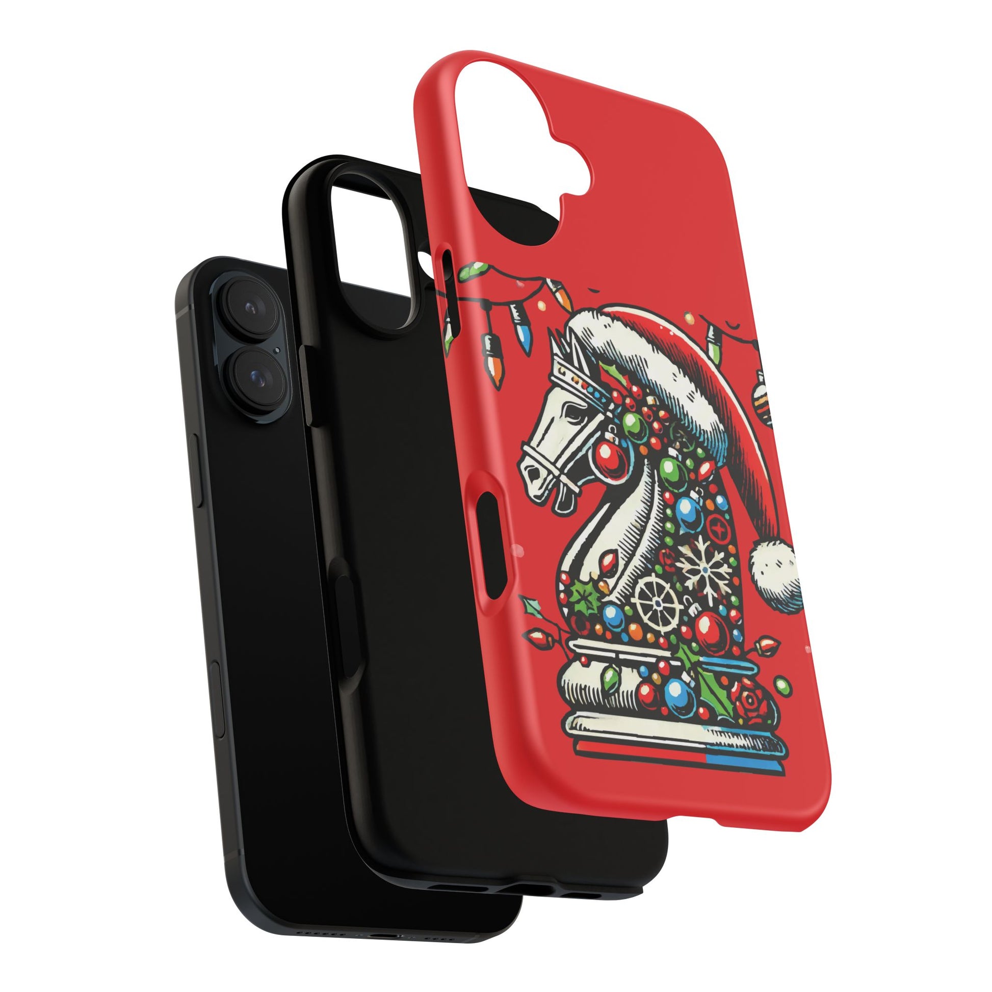 Funda Tough Navidad - Caballo Ajedrez Pop Art para iPhone, Samsung y Pixel   Phone Case