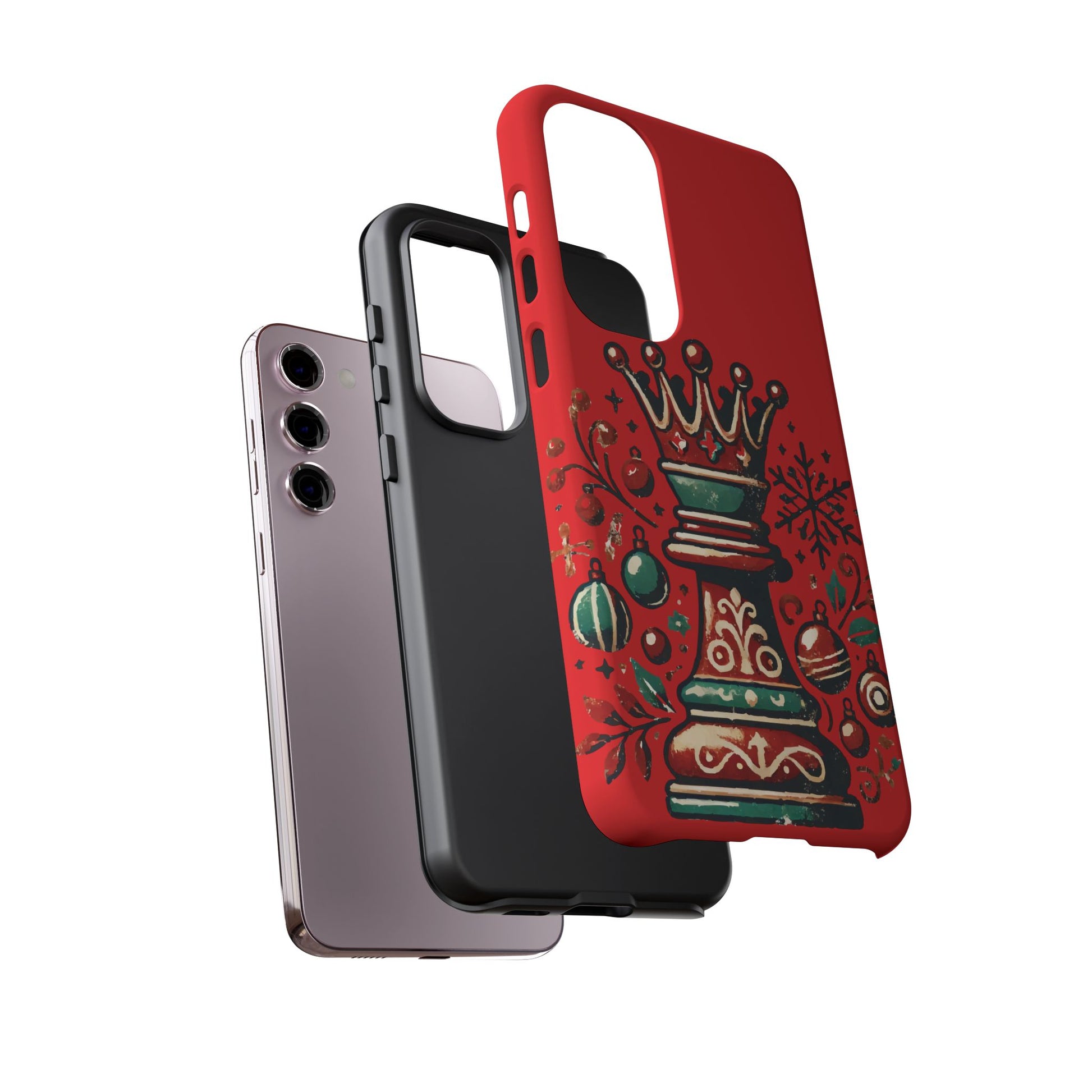 Funda Tough Case Reina Ajedrez Vintage Navideño – Protección y Estilo   Phone Case