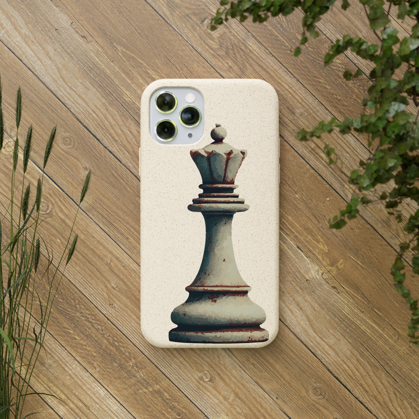 “Funda Biodegradable Reina de Ajedrez – Estilo Retro y Sostenible”   Phone Case