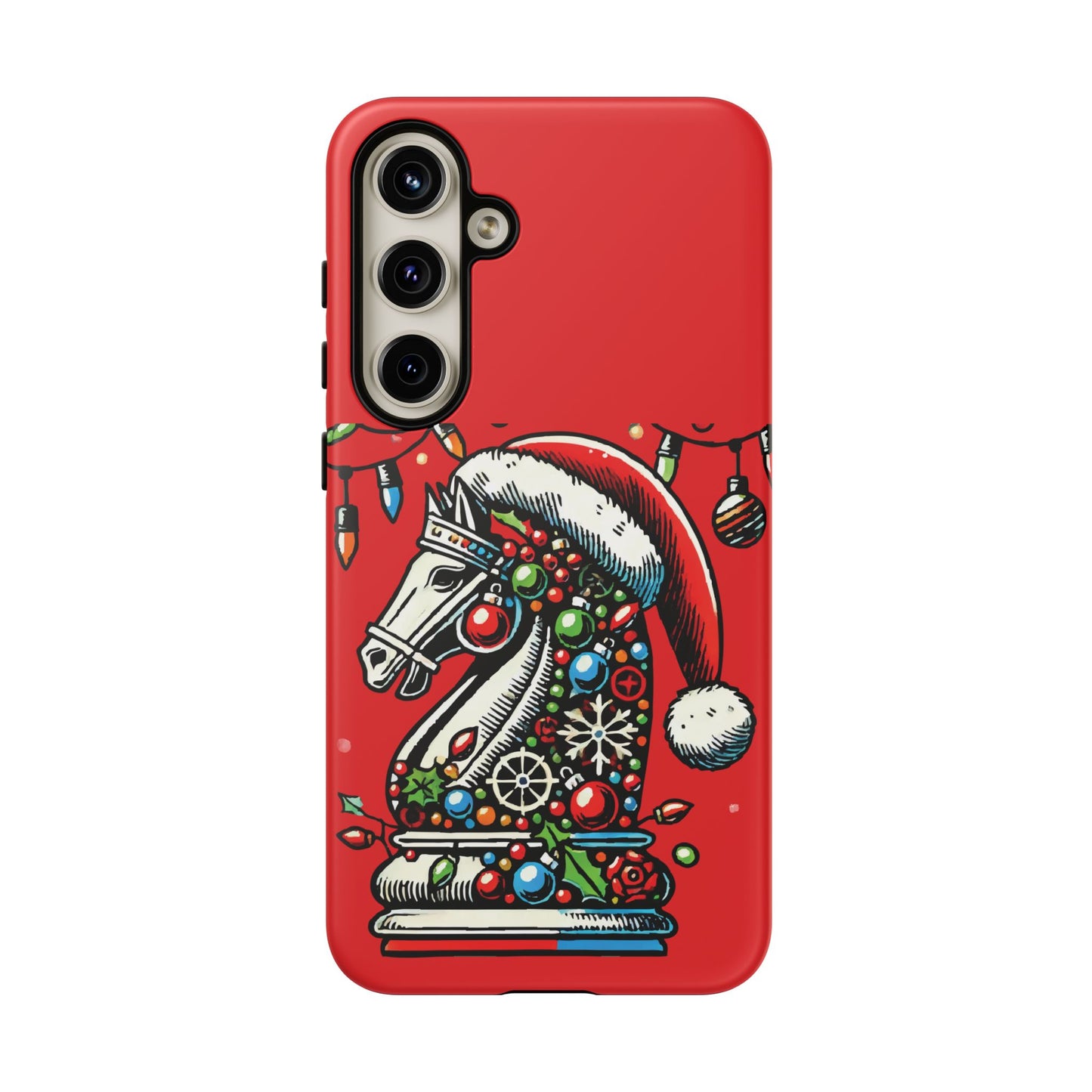 Funda Tough Navidad - Caballo Ajedrez Pop Art para iPhone, Samsung y Pixel   Phone Case  24.00 Samsung-Galaxy-S24-Plus-Matte