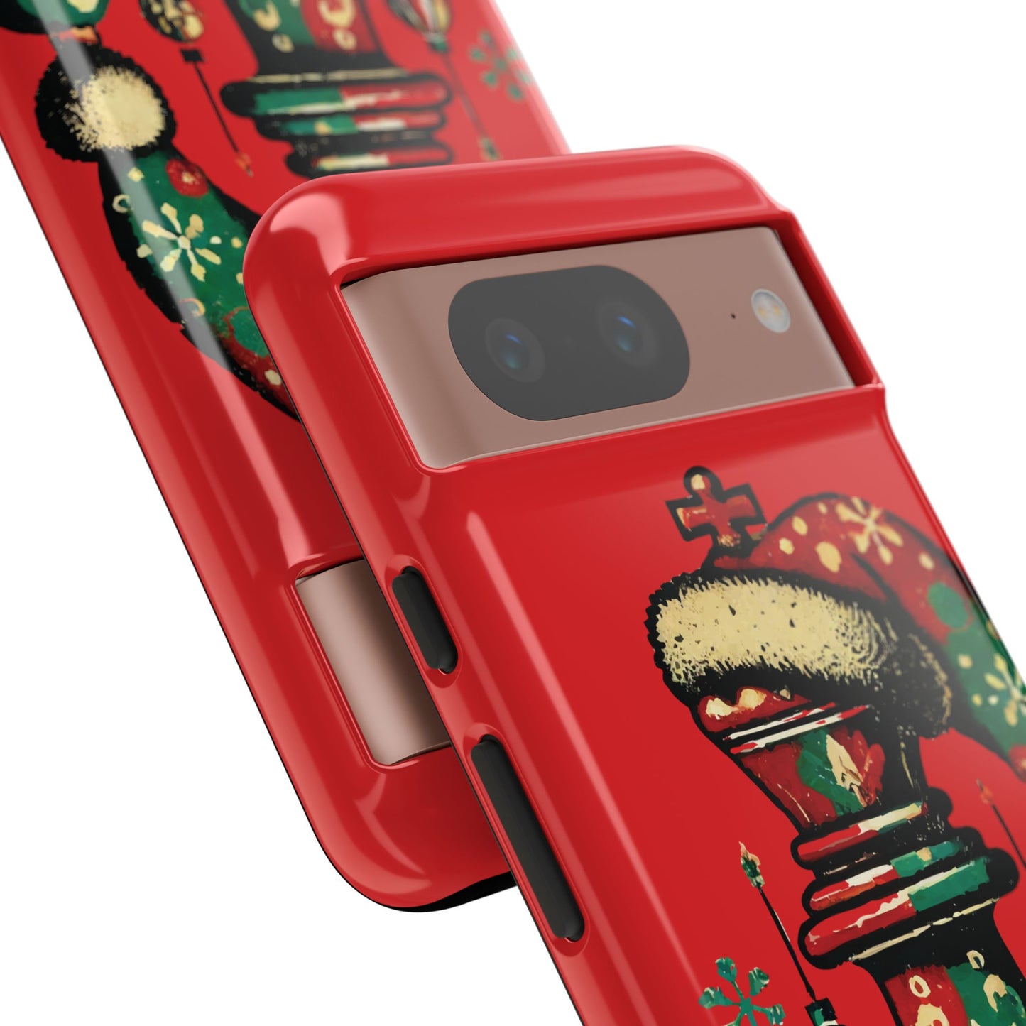 Funda Tough Case Rey Vintage – Protección y estilo navideño retro   Phone Case