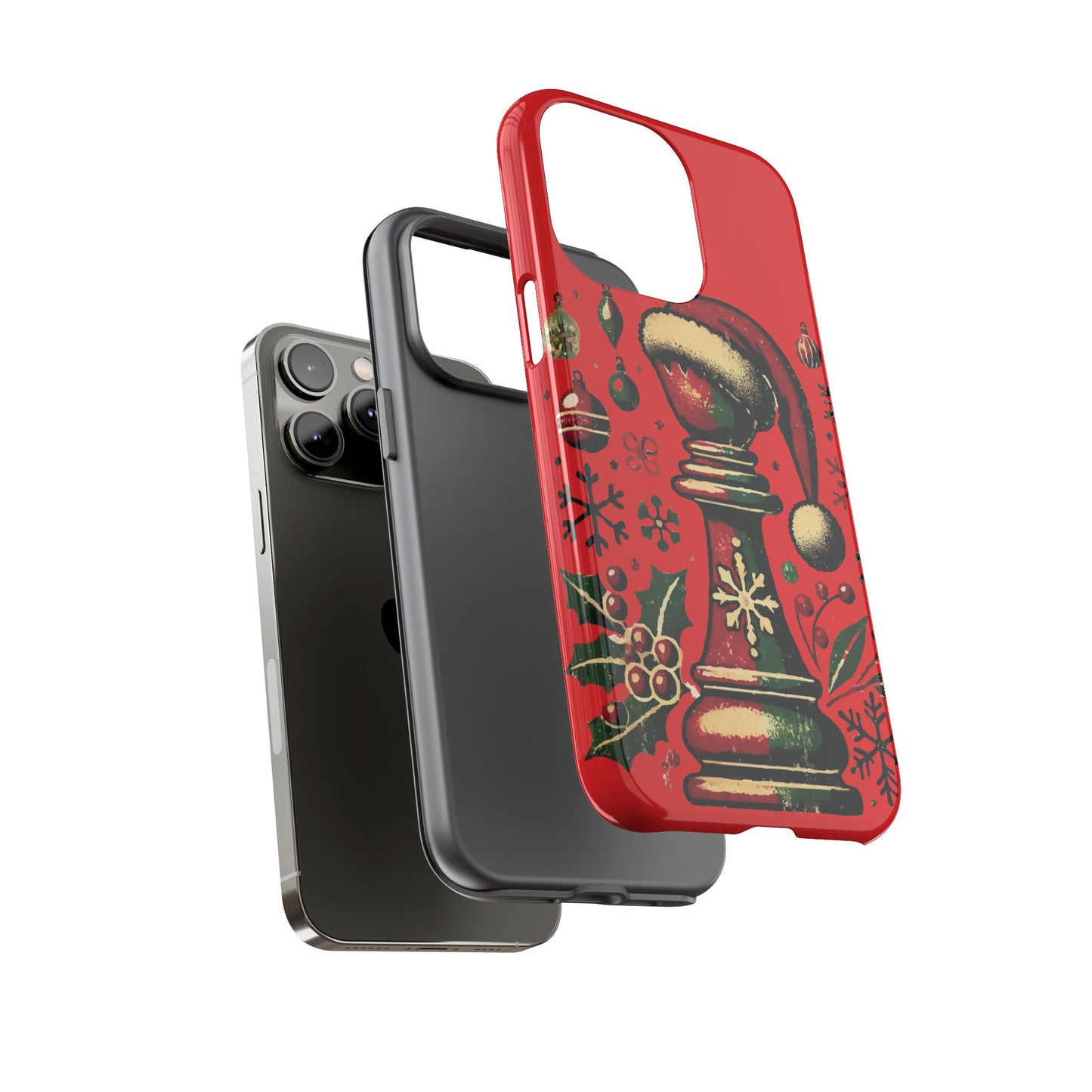 Fundas Tough para Móvil - Alfil Vintage Navideño, Doble Protección   Phone Case