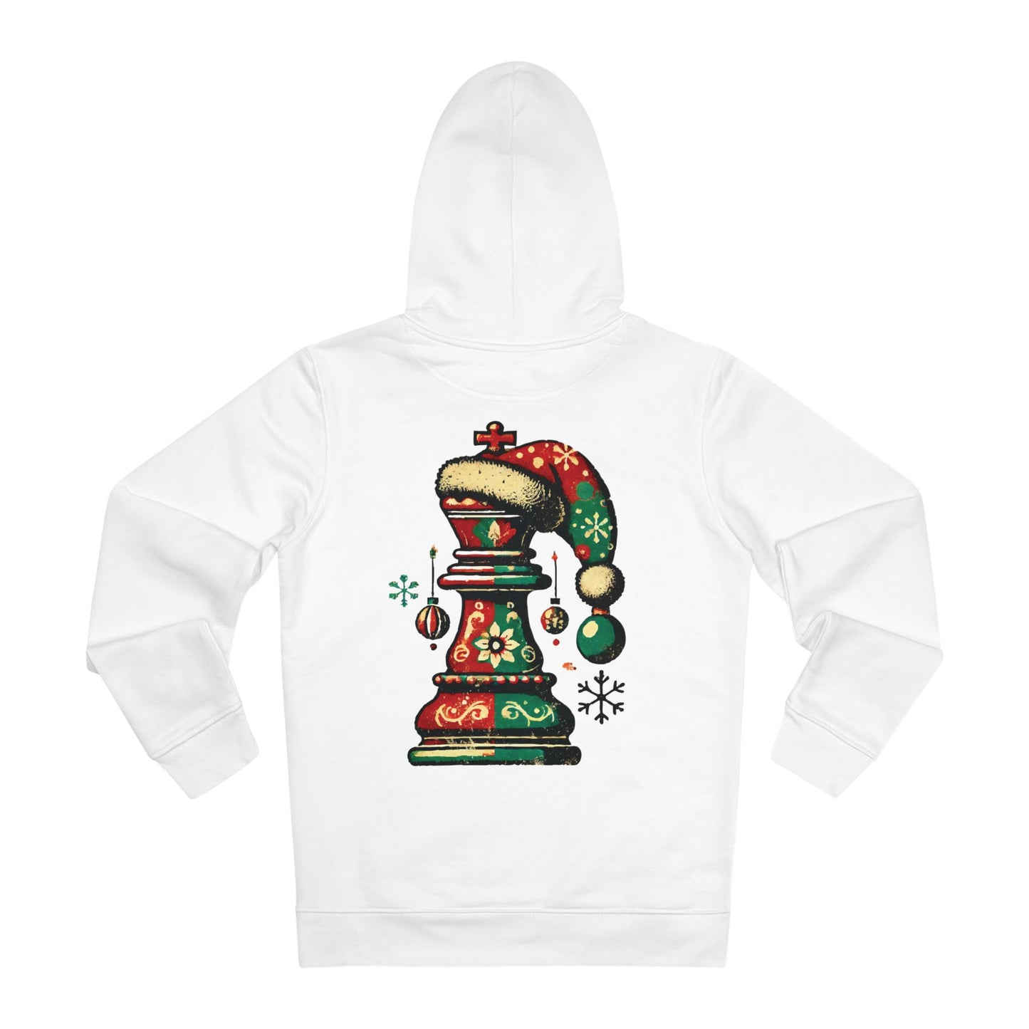 Sudadera Unisex Cruiser con Capucha - Rey de Ajedrez Vintage Navideño   Hoodie  72.00 White-5XL