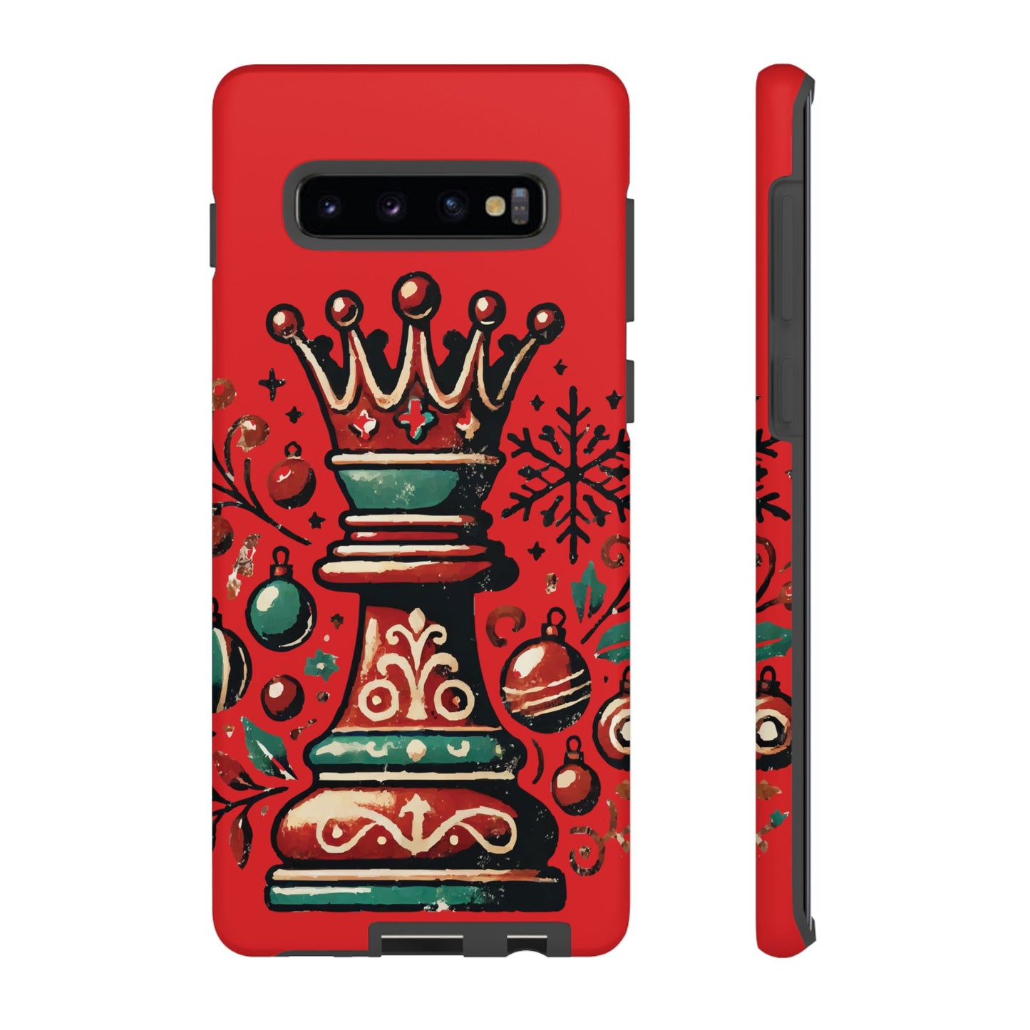 Funda Tough Case Reina Ajedrez Vintage Navideño – Protección y Estilo   Phone Case  24.00 Samsung-Galaxy-S10-Plus-Matte