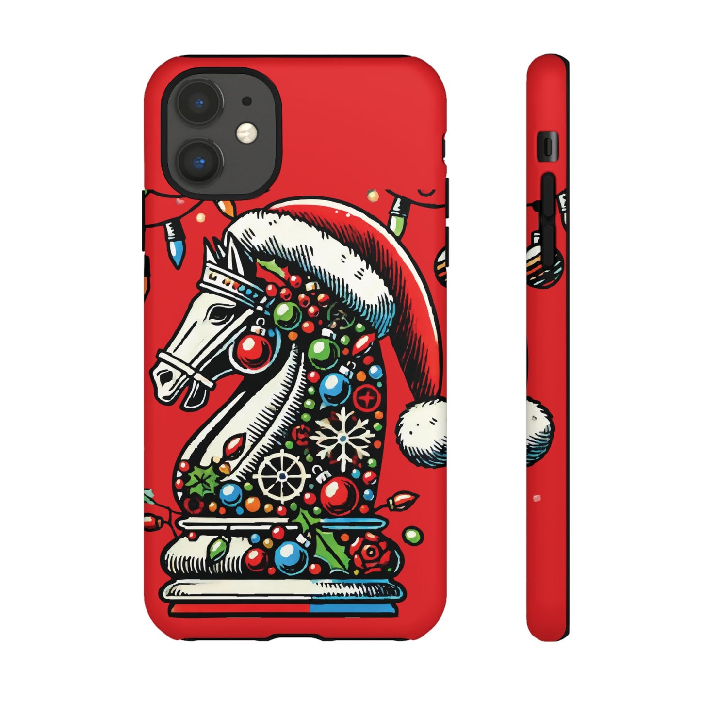 Funda Tough Navidad - Caballo Ajedrez Pop Art para iPhone, Samsung y Pixel   Phone Case