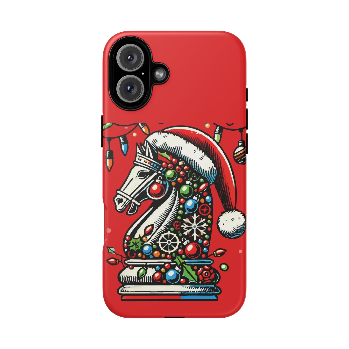 Funda Tough Navidad - Caballo Ajedrez Pop Art para iPhone, Samsung y Pixel   Phone Case  24.00 iPhone-16-Plus-Matte